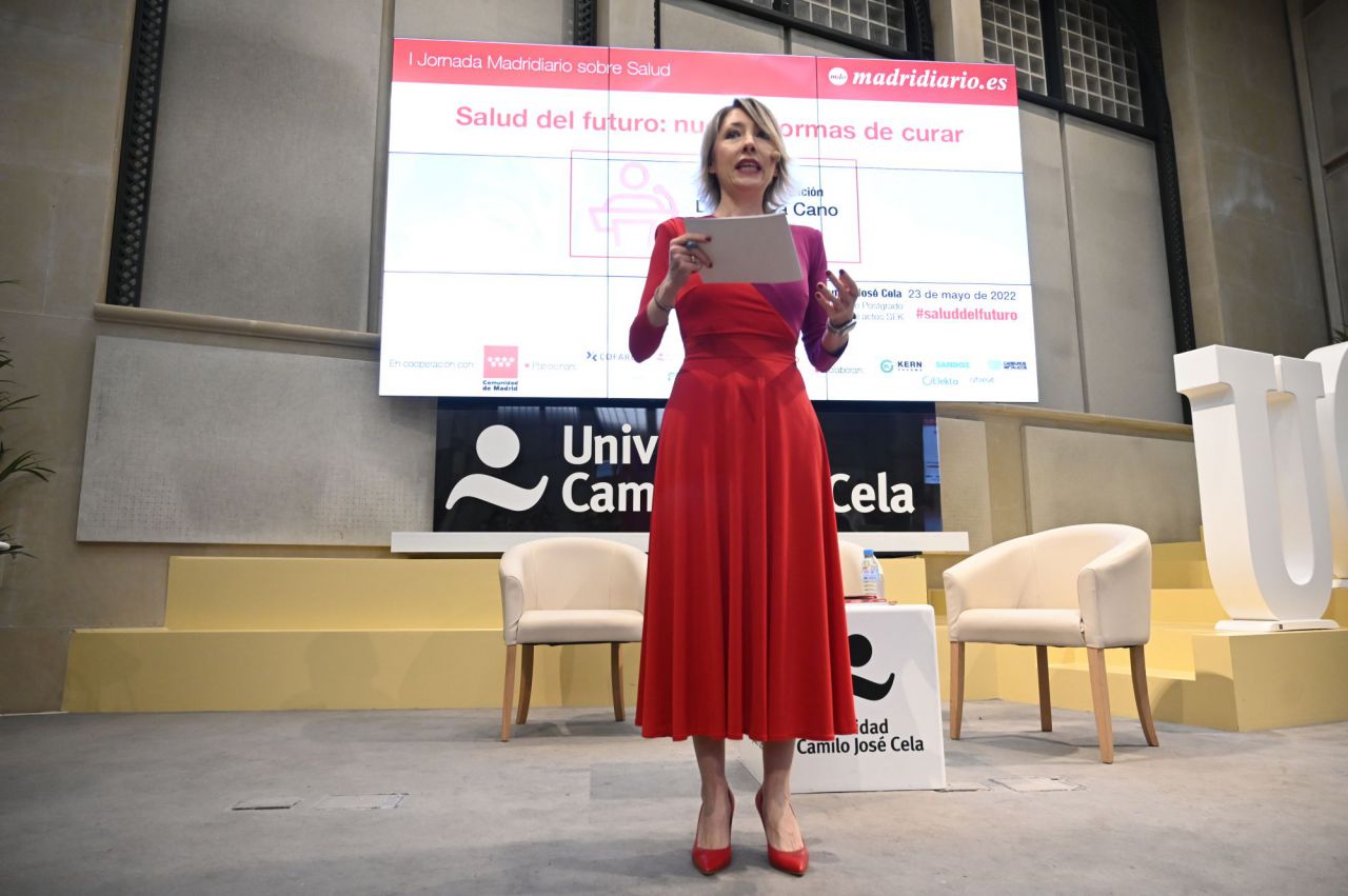 María Cano, directora de Madridiario, durante la I Jornada de Salud