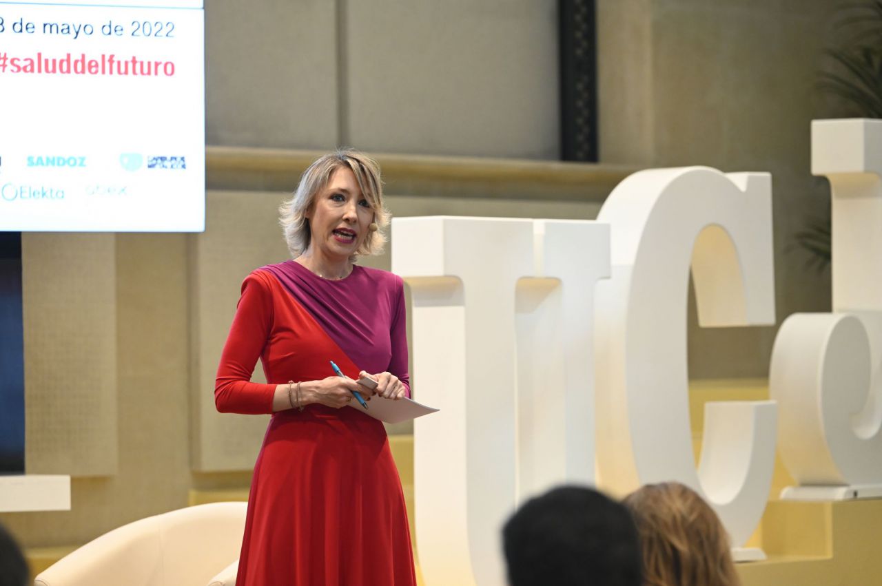 María Cano, directora de Madridiario, durante la I Jornada de Salud