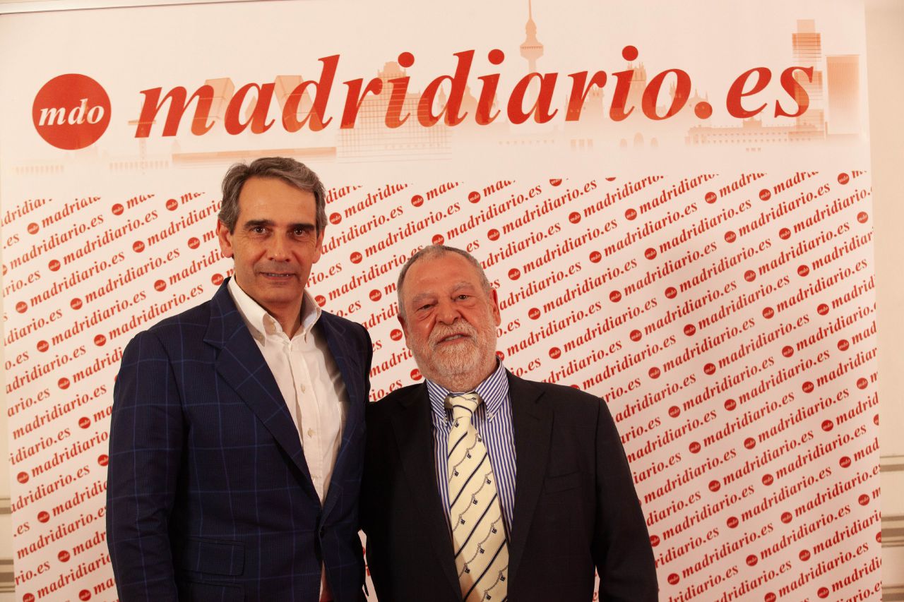Juan Luis Yagüe, director del Colegio Privado Internacional Eurocolegio Casvi y Pepe Brías, director general de Madridiario