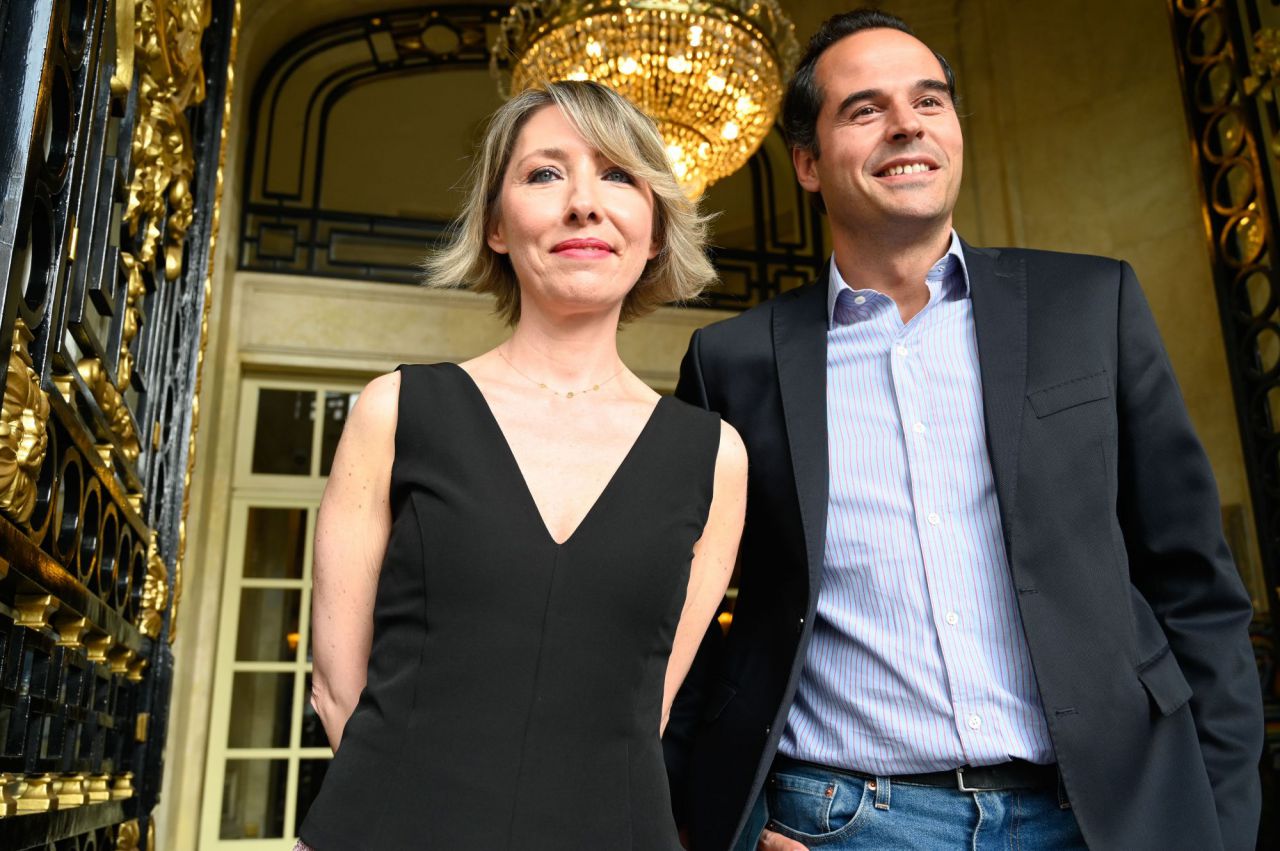 María Cano, directora de Madridiario, con Ignacio Aguado