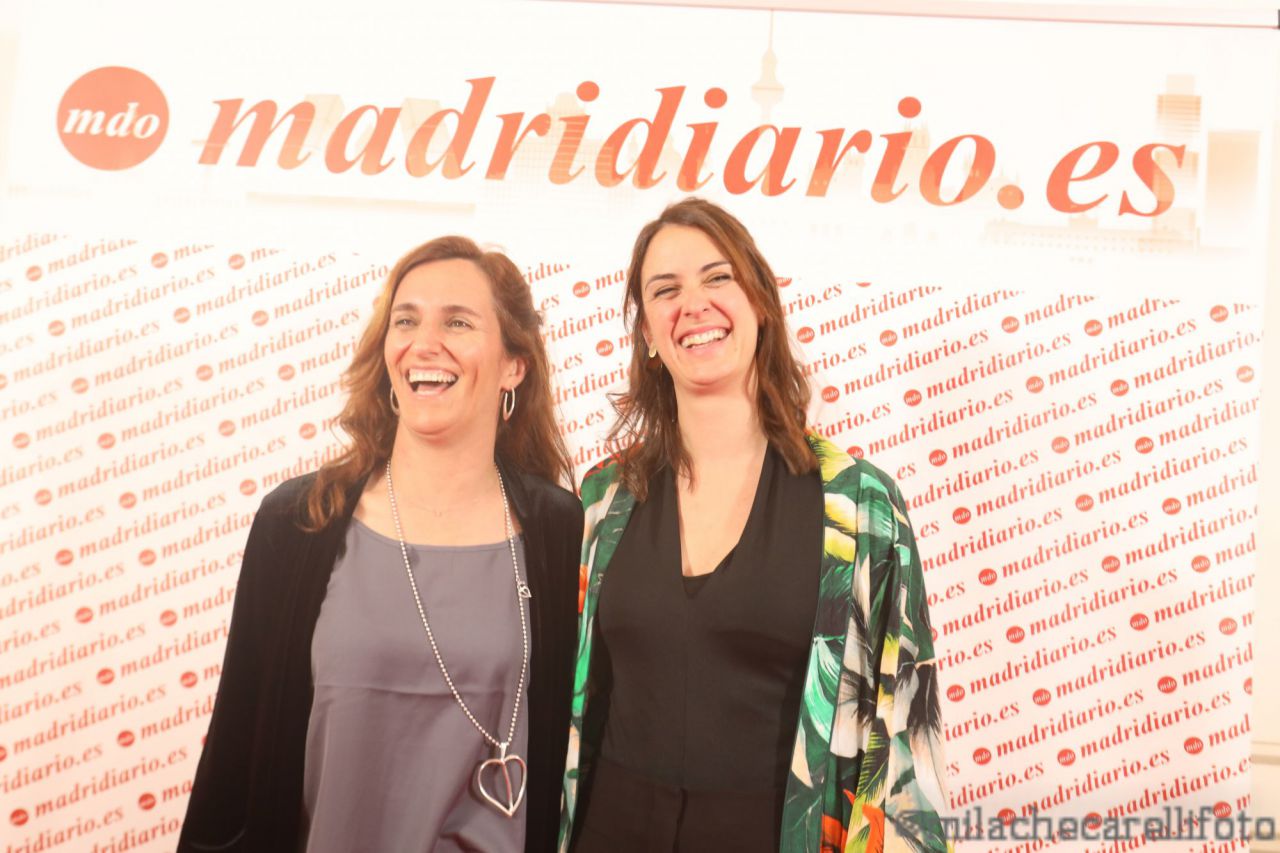 Mónica García, portavoz regional de Más Madrid, y Rita Maestre, portavoz de Más Madrid en el Ayuntamiento de Madrid.