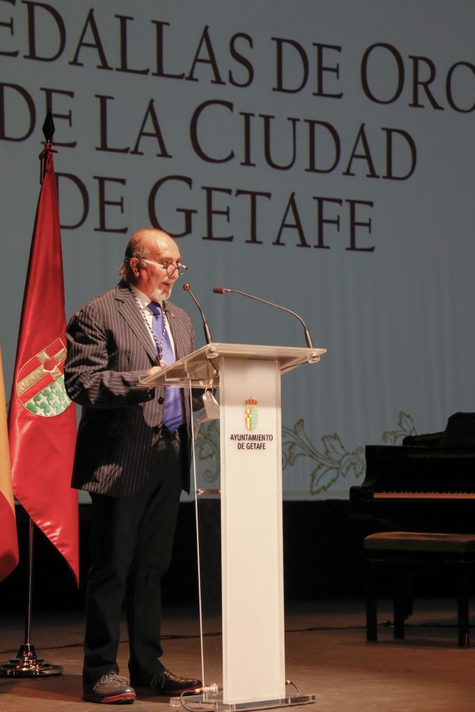 Ángel del Río en las Medallas de la Ciudad de Getafe
