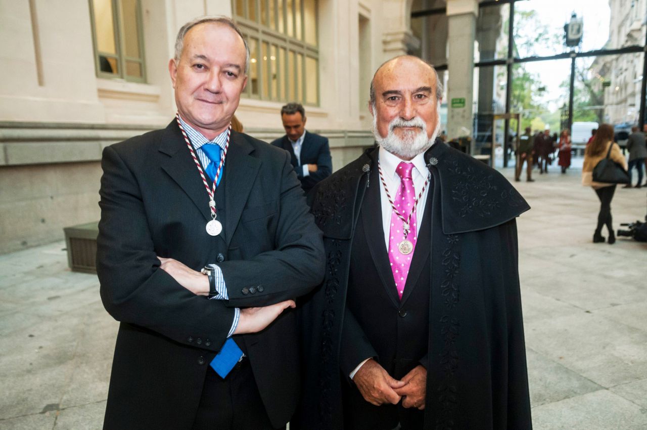 Ángel del Río junto a Antonio Castro, también Cronista de la Villa.