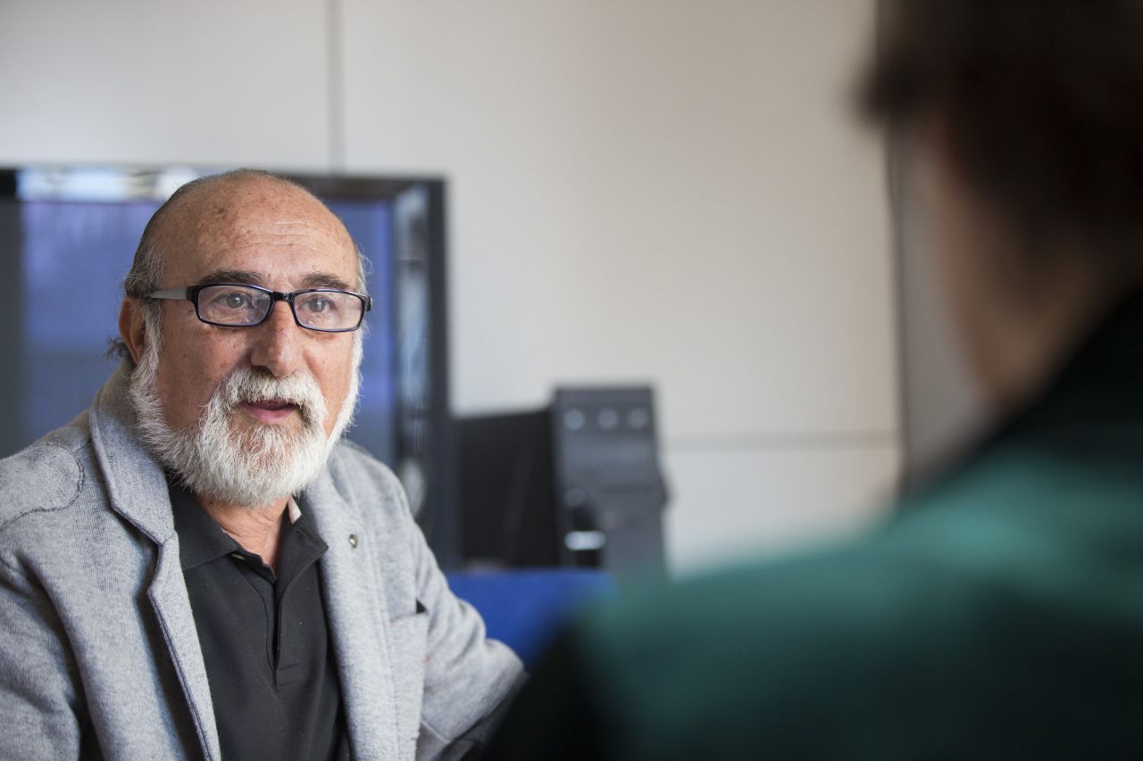 Ángel del Río, en una entrevista en Madridiario