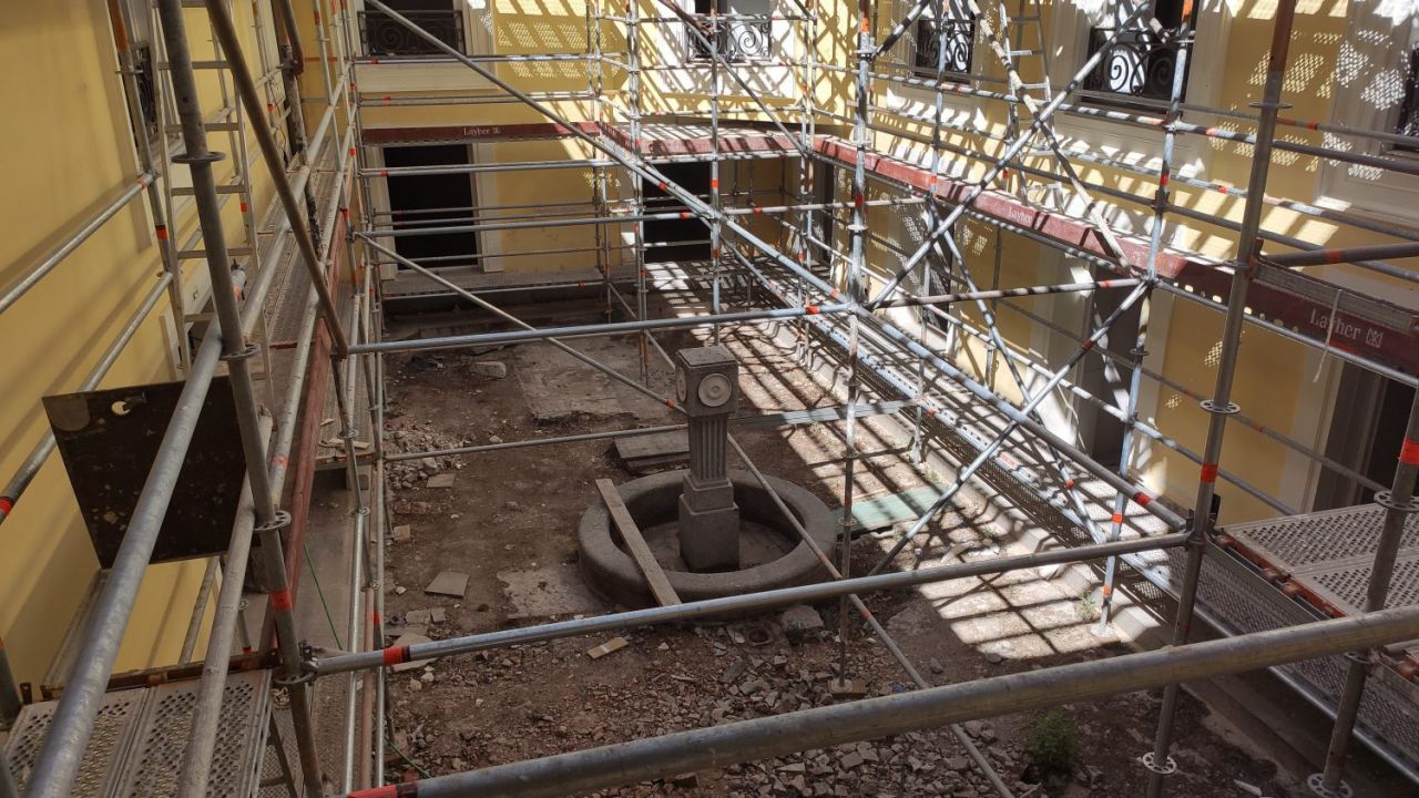 Obras de rehabilitación en el Palacio del Capricho