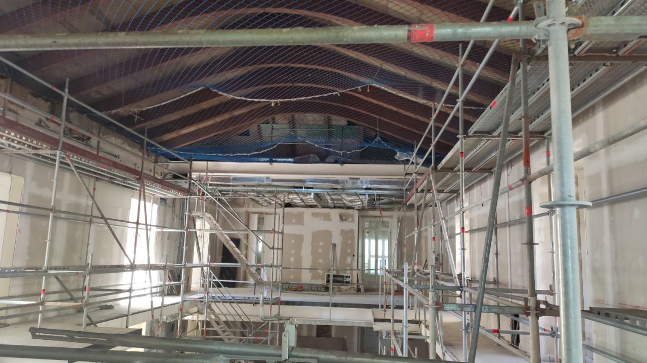 Obras de rehabilitación en el Palacio del Capricho