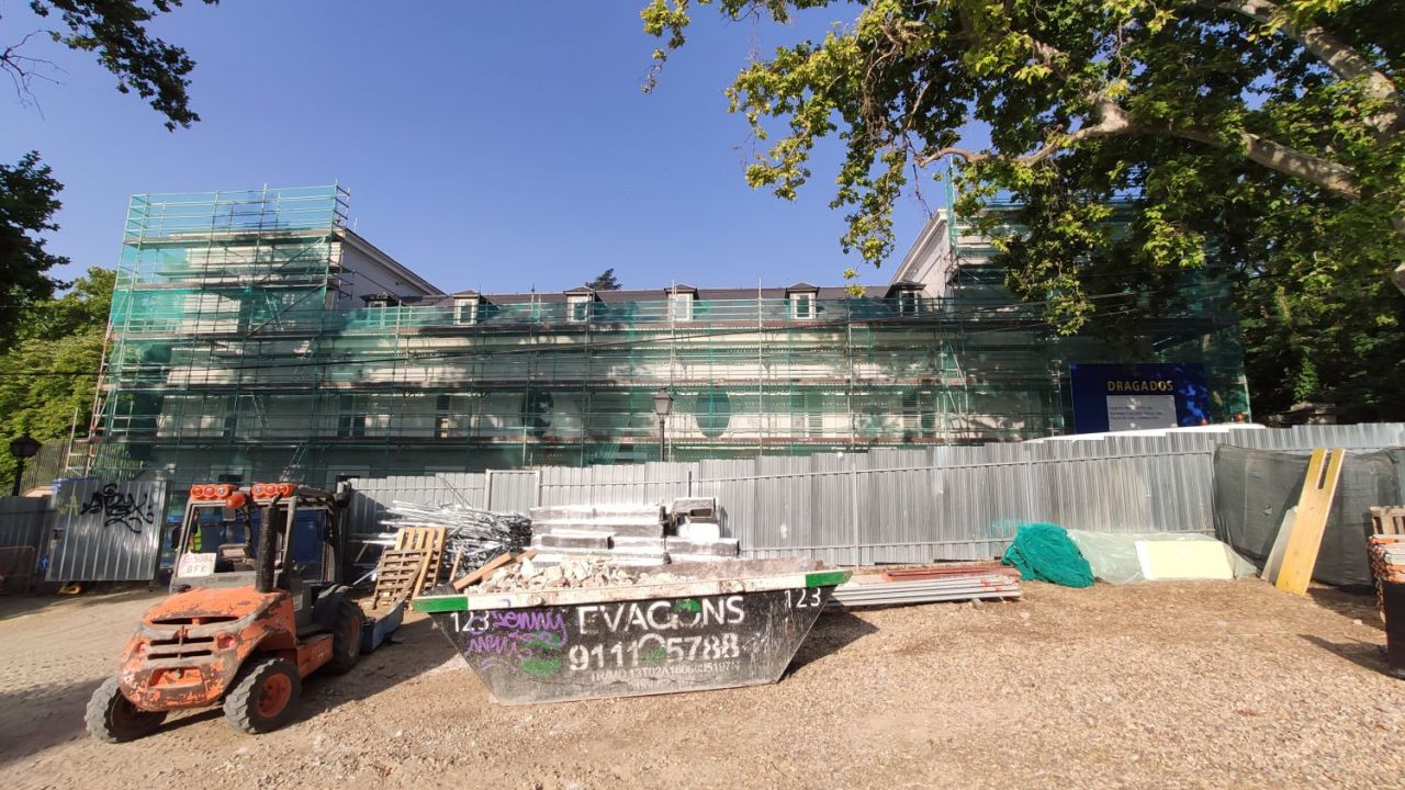 Obras de rehabilitación en el Palacio del Capricho