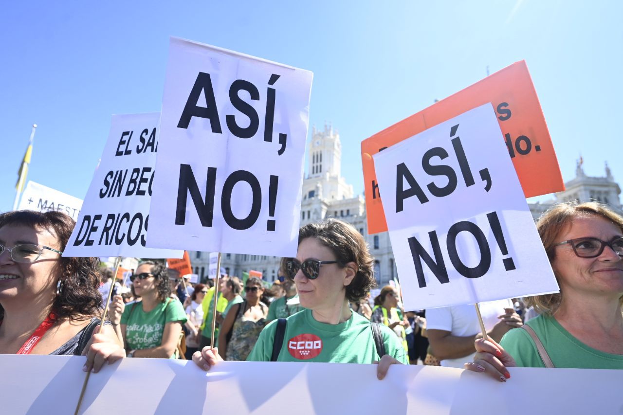 La Marea Verde sale a la calle a reivindicar más plazas de Educación pública y bajada de ratios. 