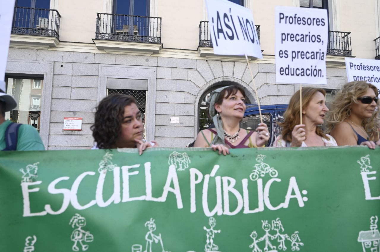 La Marea Verde sale a la calle a reivindicar más plazas de Educación pública y bajada de ratios. 