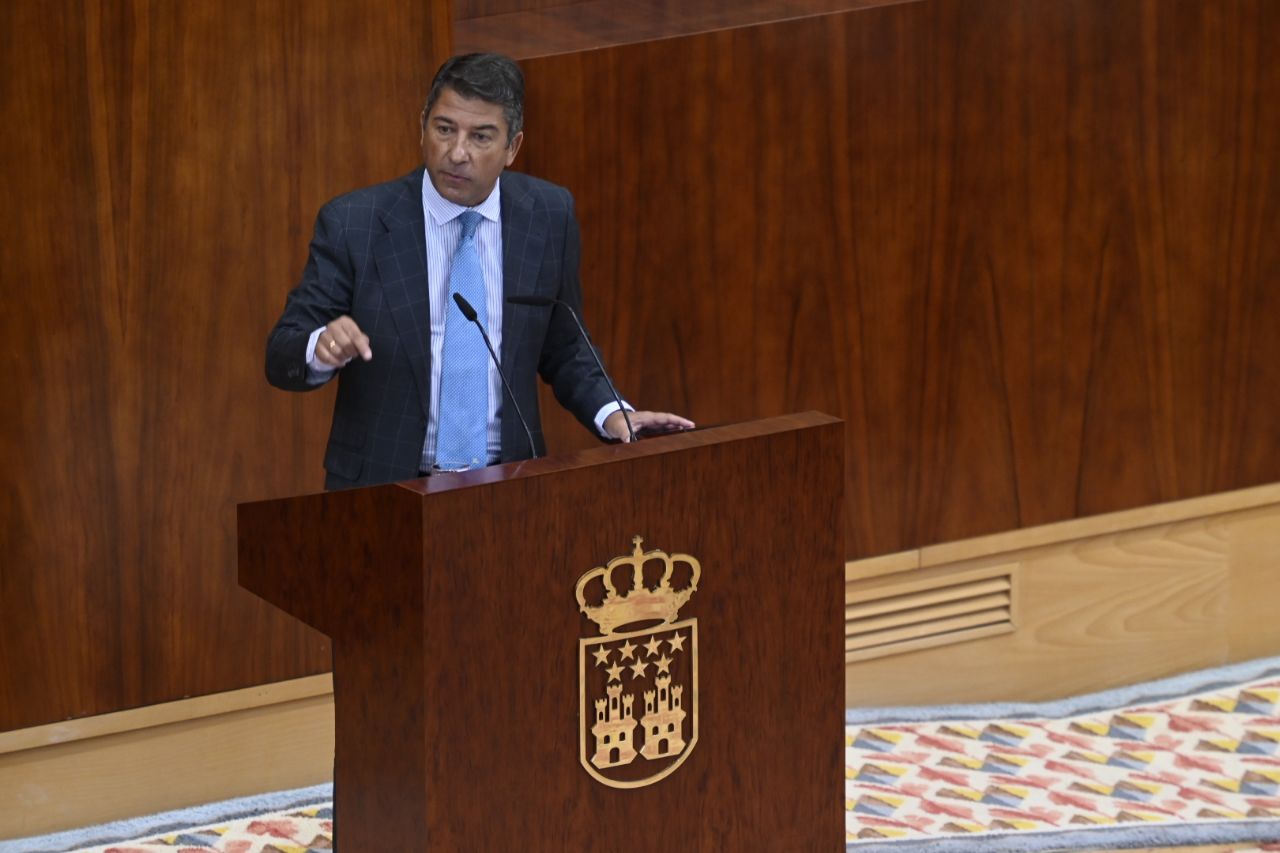 Pedro Muñoz Abrines, portavoz del PP en la Asamblea de Madrid.