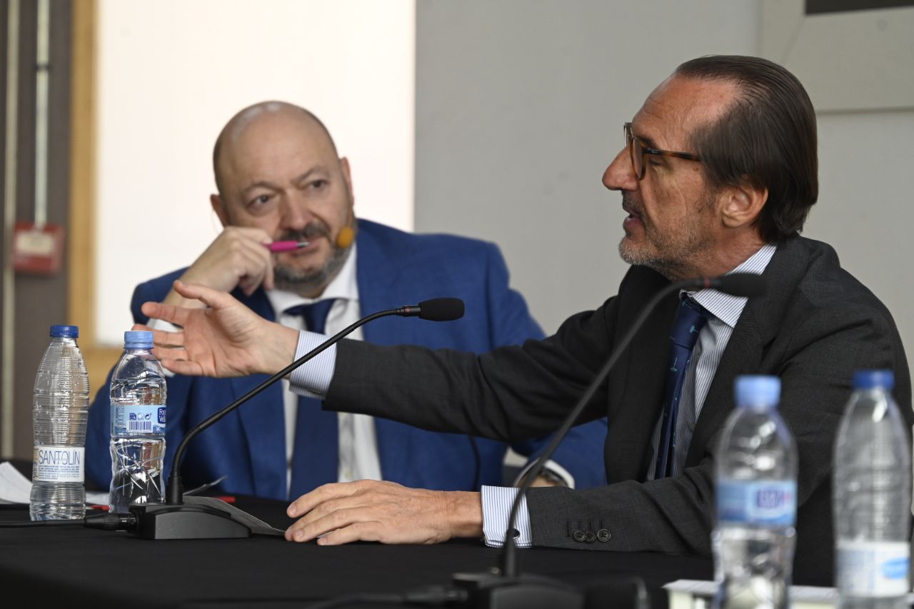 Constantino Mediavilla, presidente de los Grupos de Madridiario y Diariocrítico y Francisco Aranda, presidente de Uno Logista