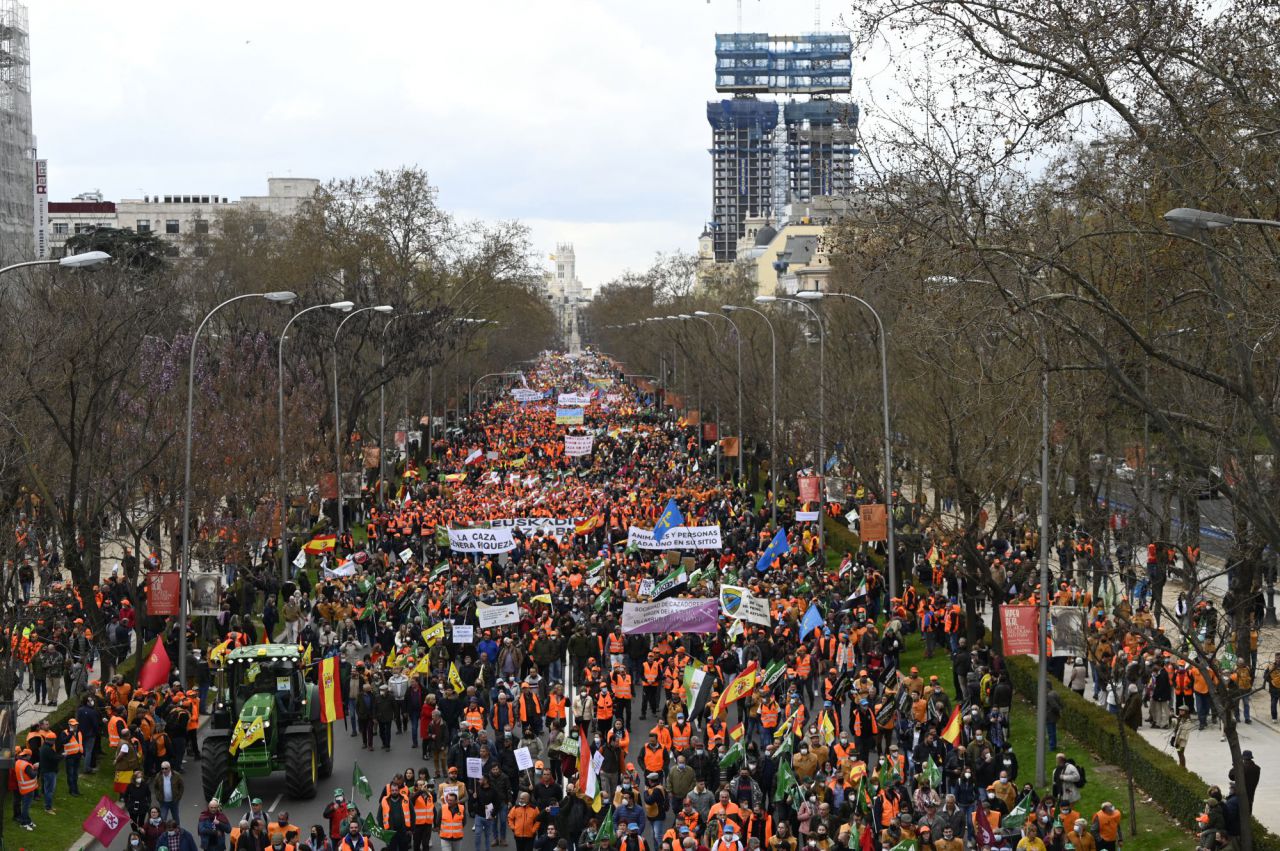 El 20-M rural por las calles de Madrid