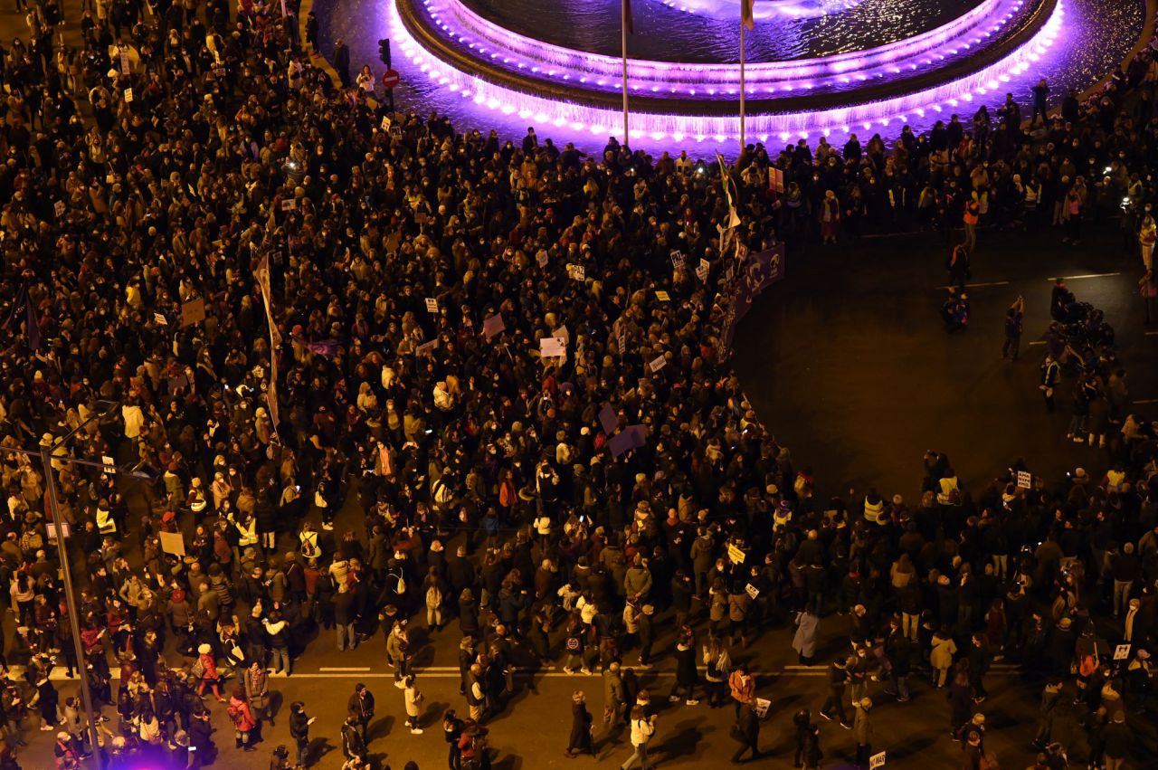 Manifestación del Día Internacional de la Mujer convocada por la Comisión 8M