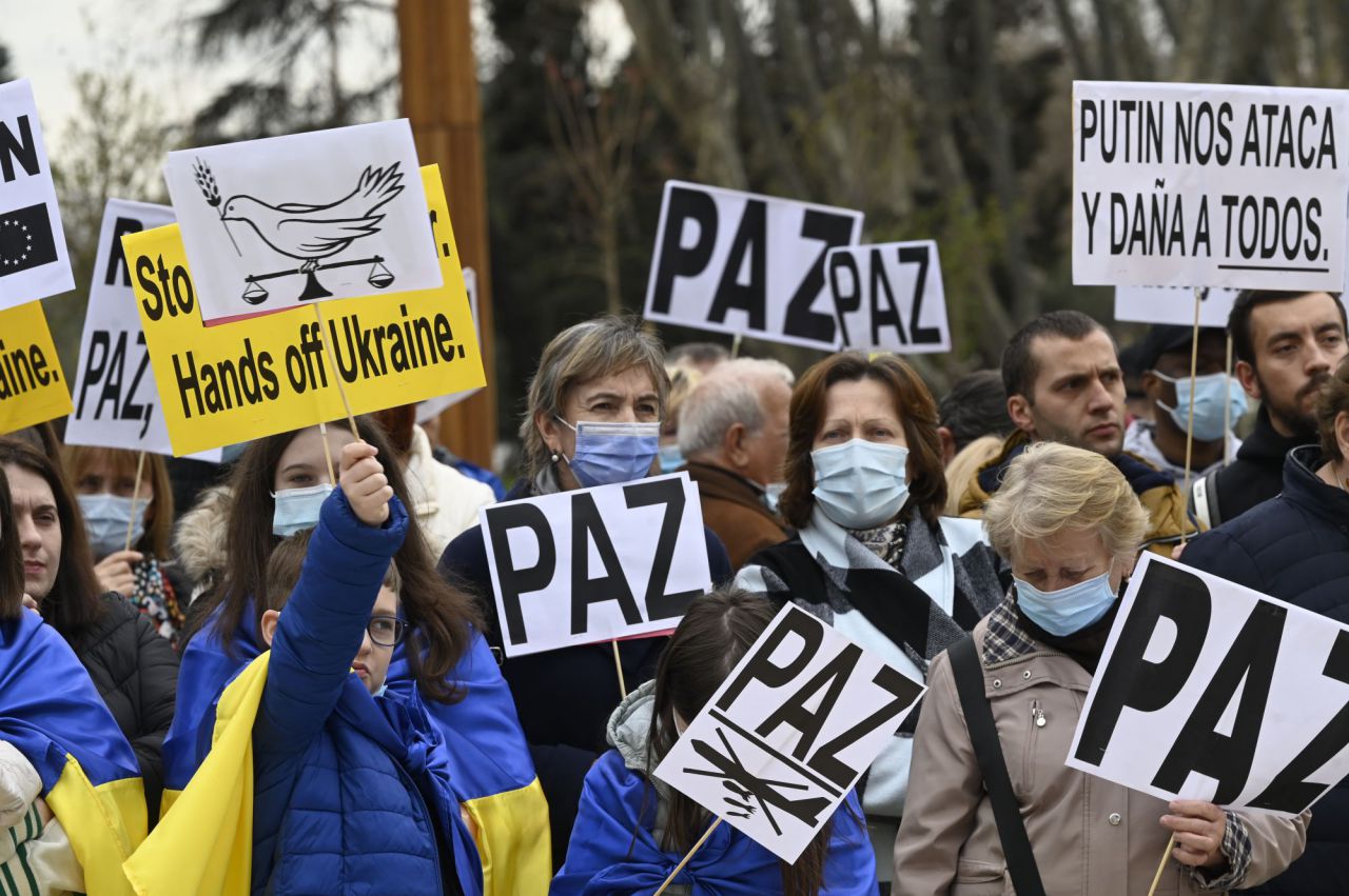Nueva protesta contra la guerra de Ucrania