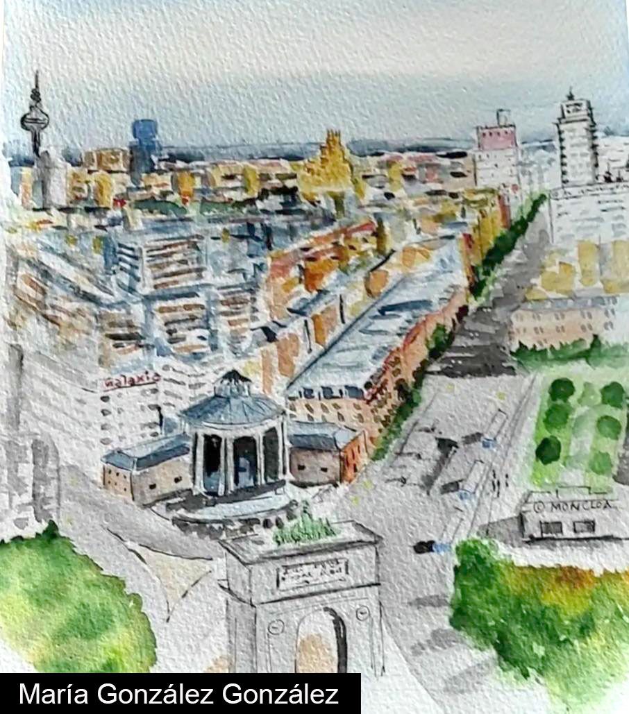 Exposición de pintura en el Faro de Moncloa para conmemorar el 30º aniversario.