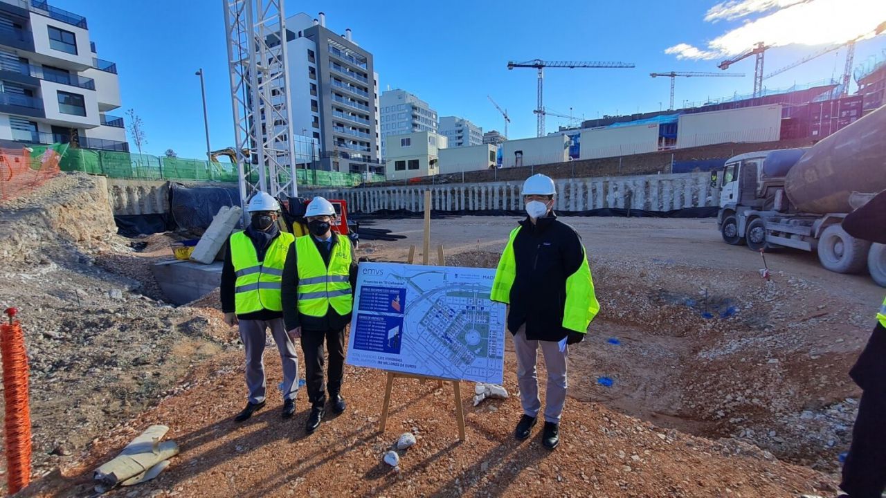 Obras de las primeras viviendas de la EMV en El Cañaveral