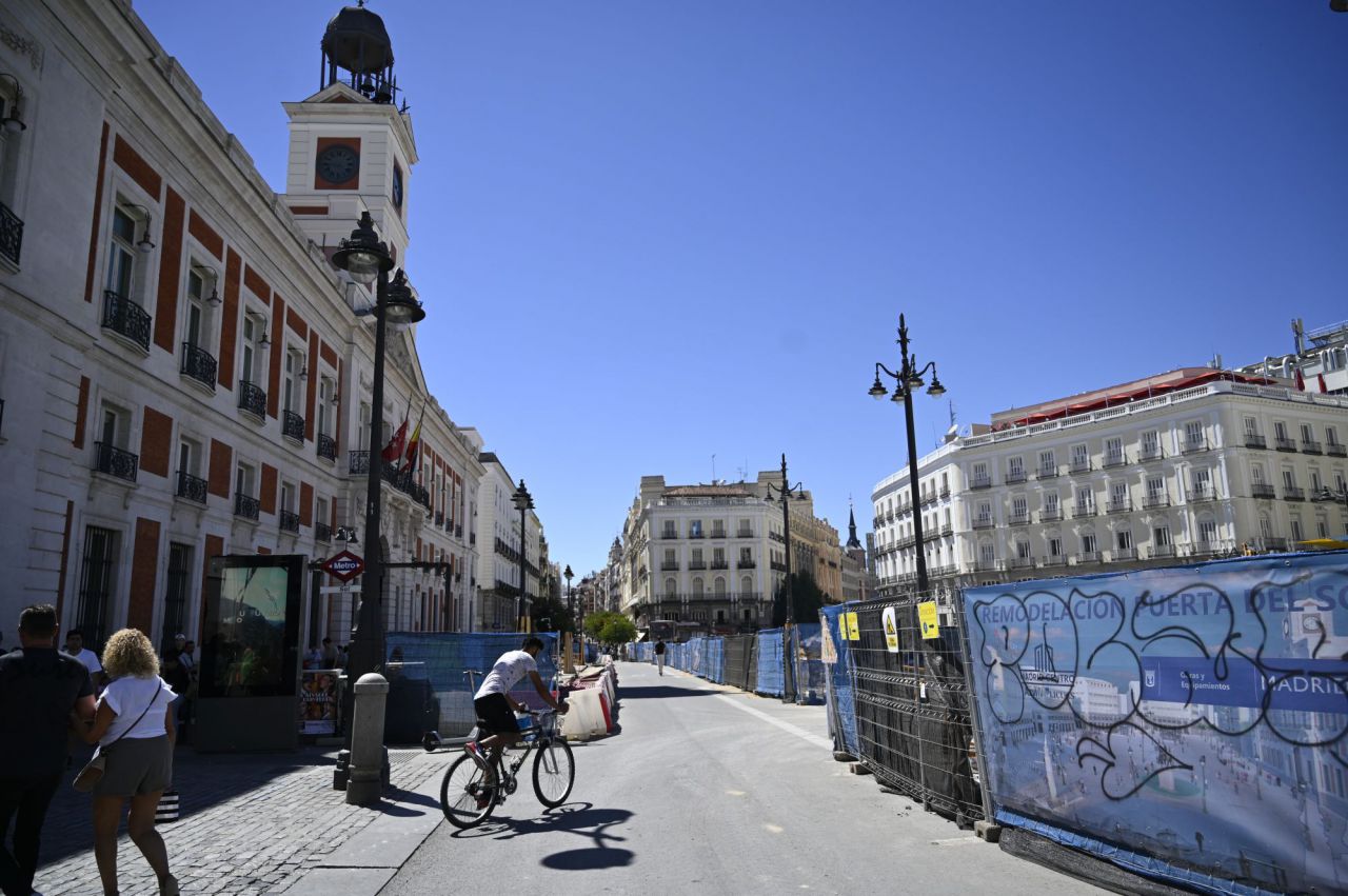 Obras en la Puerta del Sol