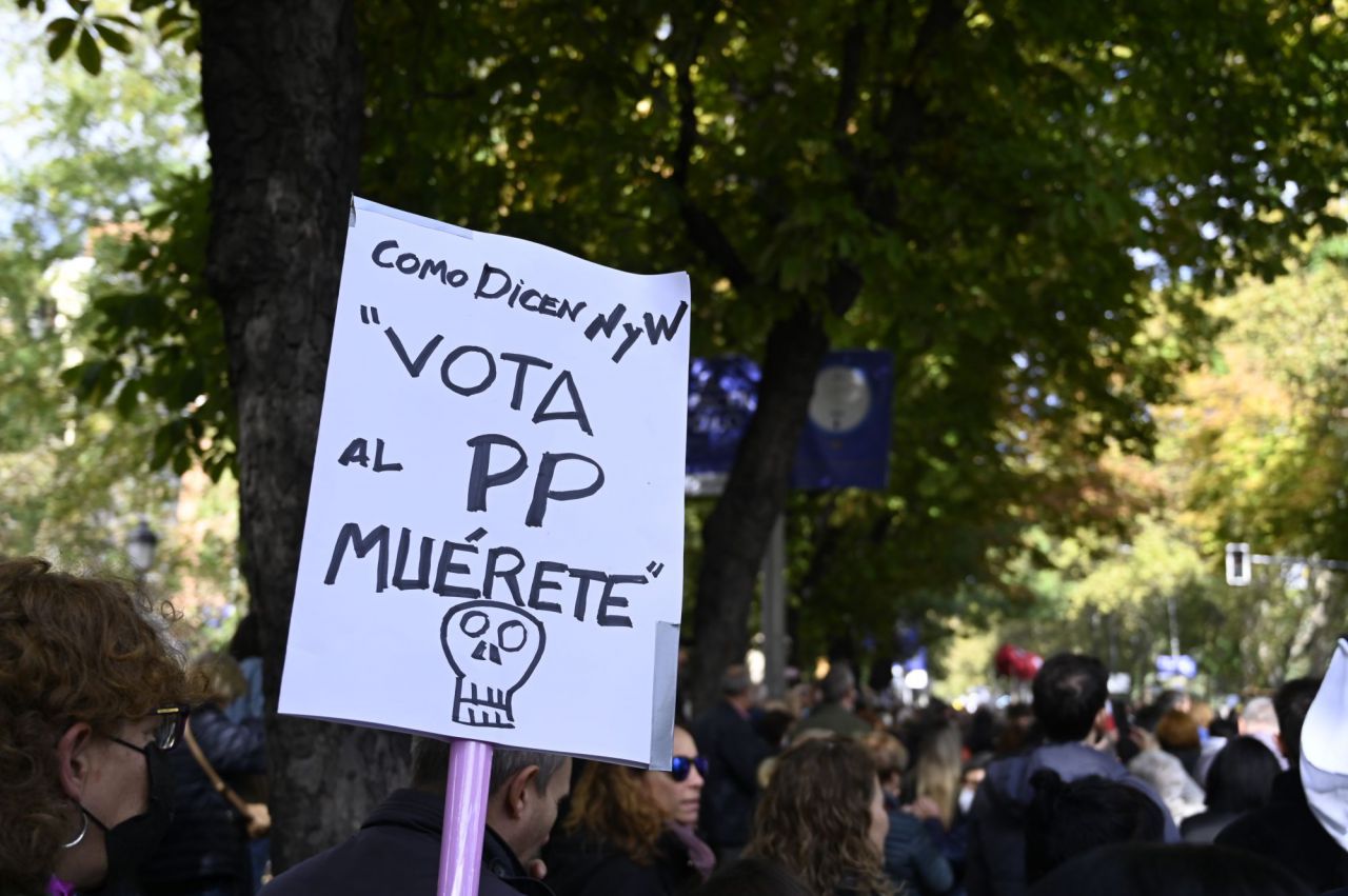Manifestación en defensa de la sanidad pública