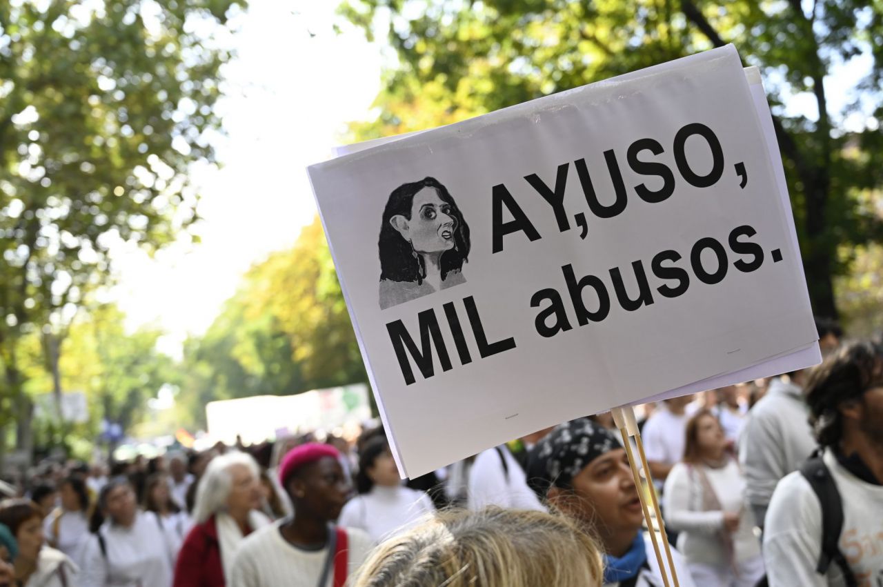 Manifestación en defensa de la sanidad pública