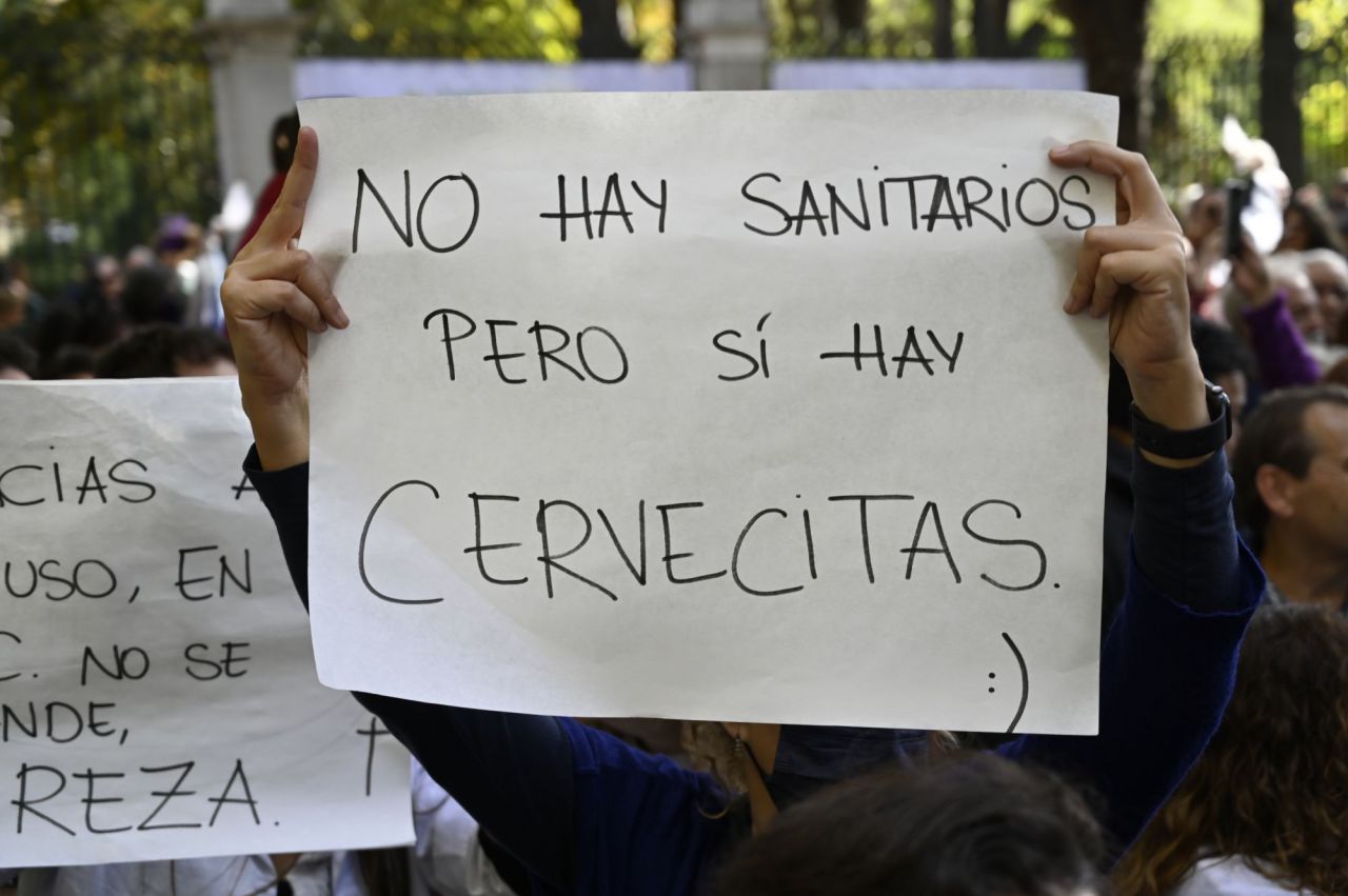 Manifestación en defensa de la sanidad pública