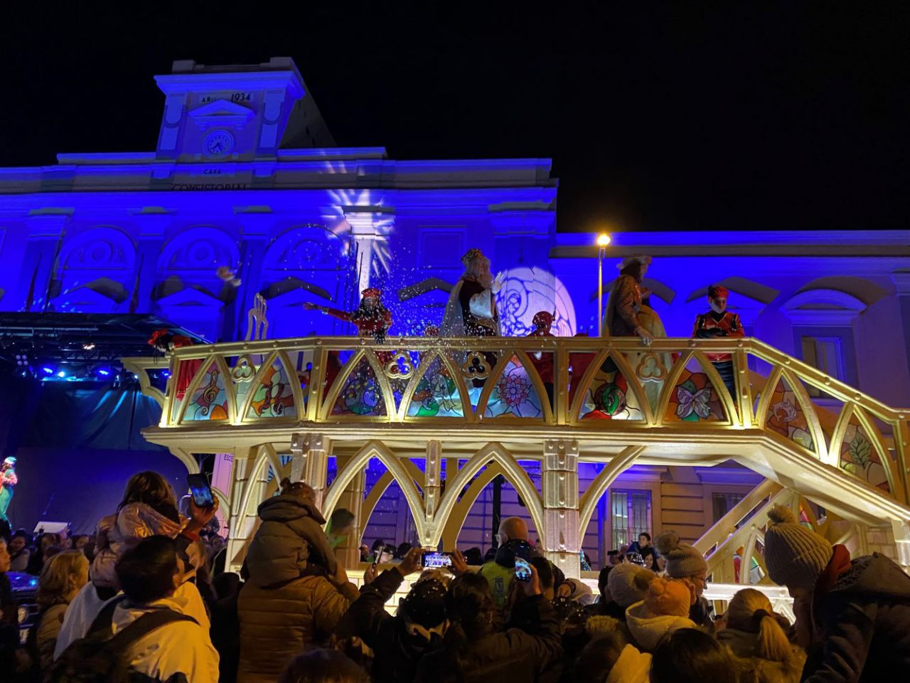 Cabalgata de Reyes en el distrito de Tetuán.