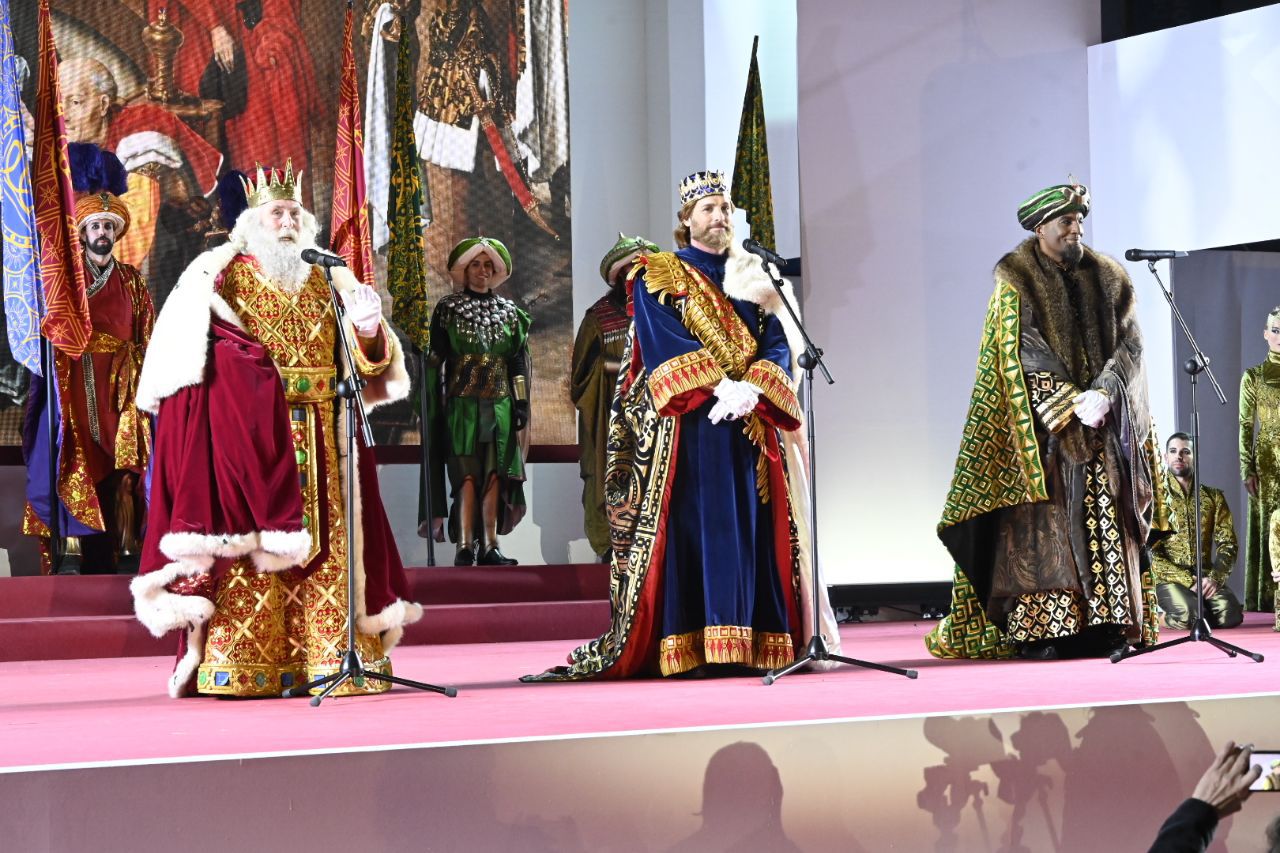Cabalgata de Reyes en Madrid.