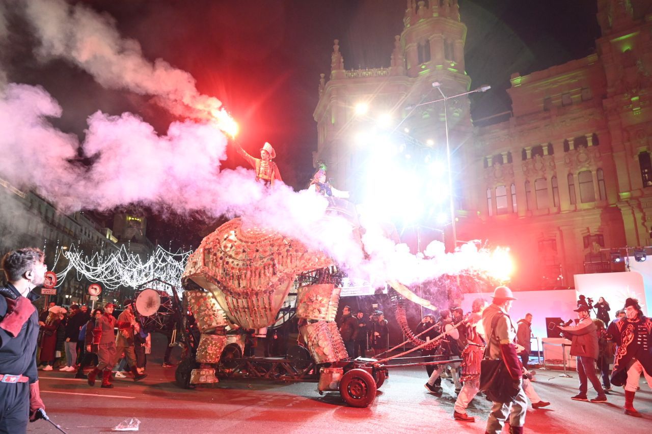 Cabalgata de Reyes en Madrid.