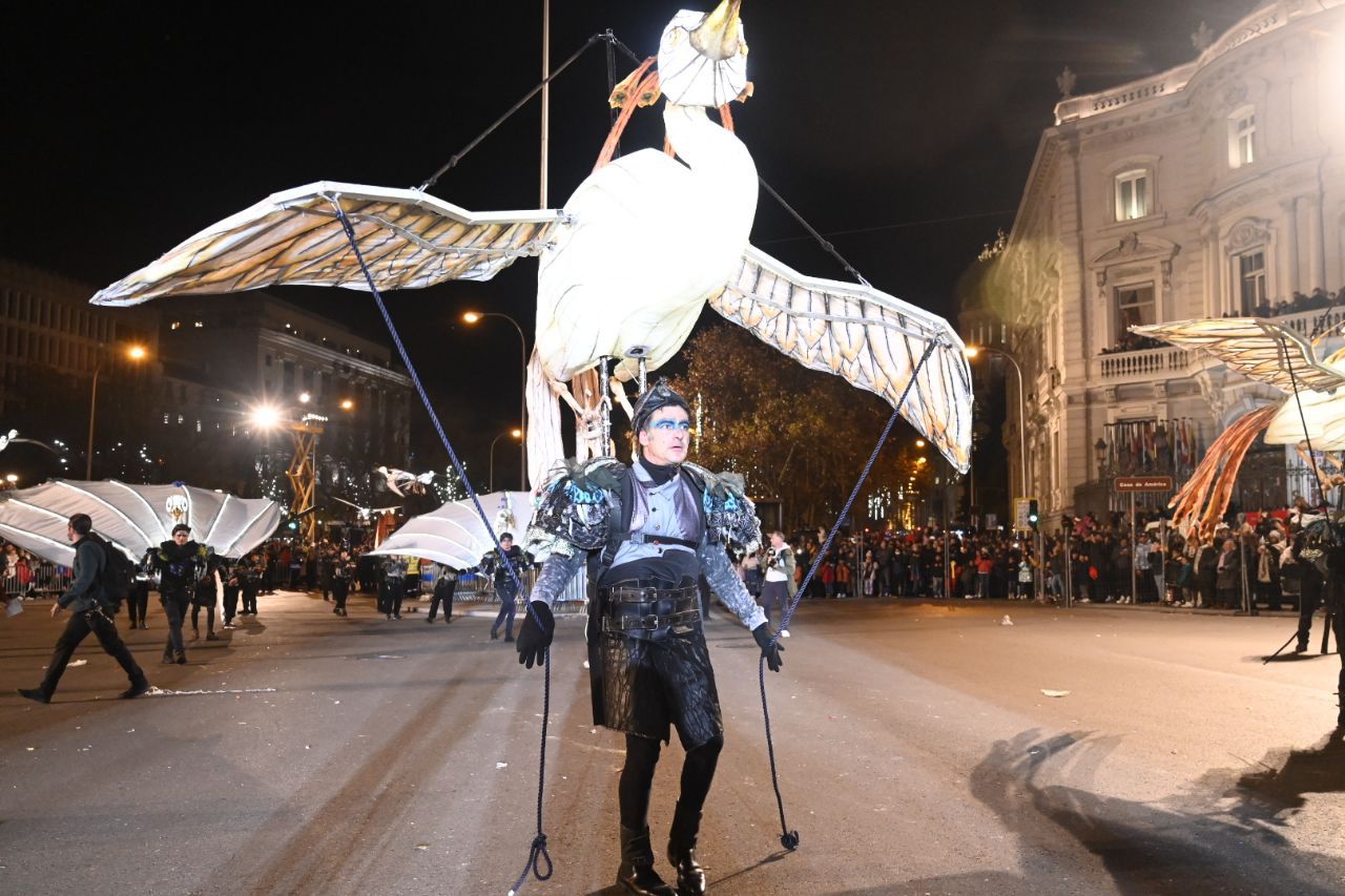 Cabalgata de Reyes en Madrid.