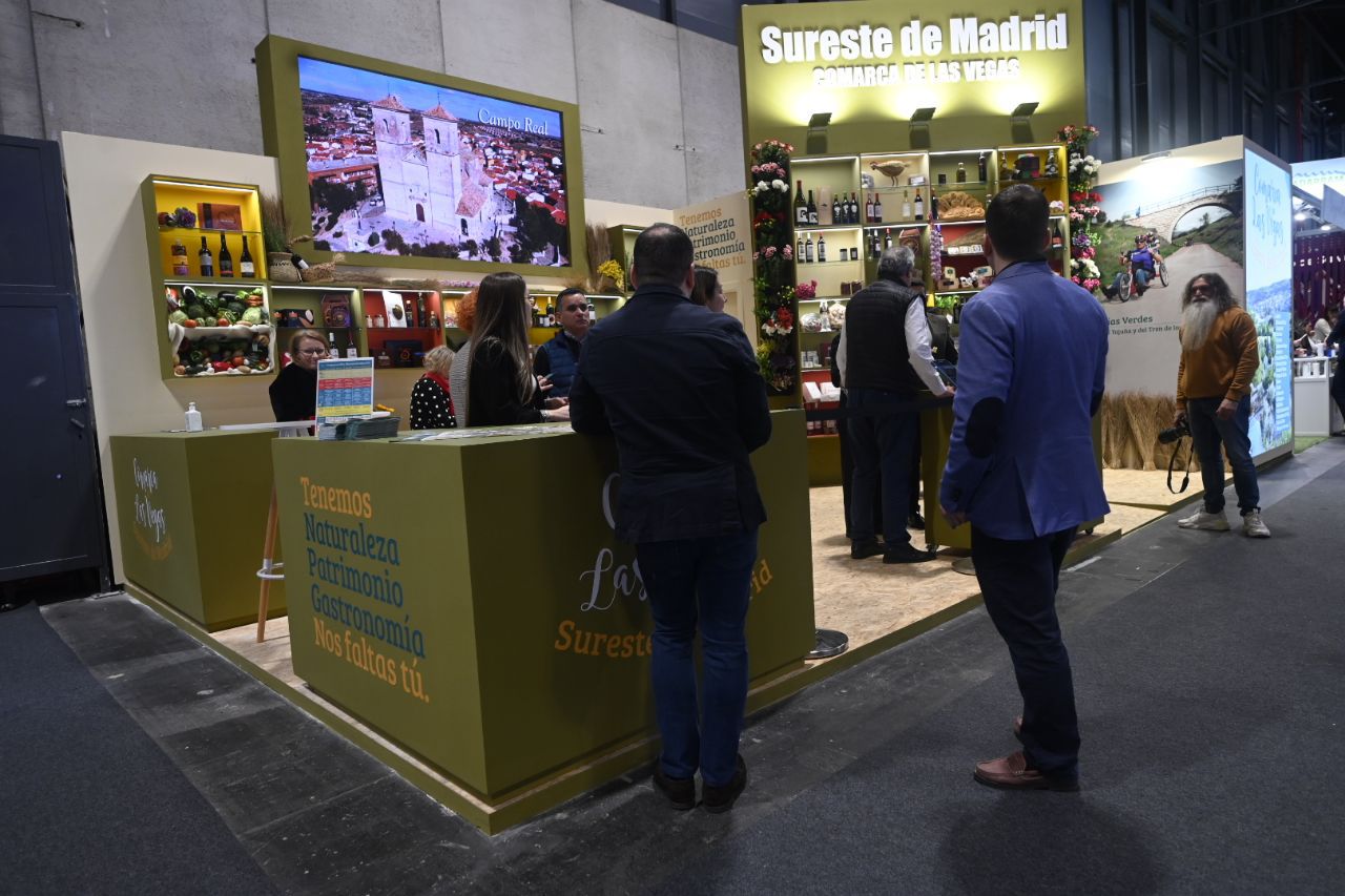 Stand de la comarca de Las Vegas y sureste de Madrid en Fitur 2023