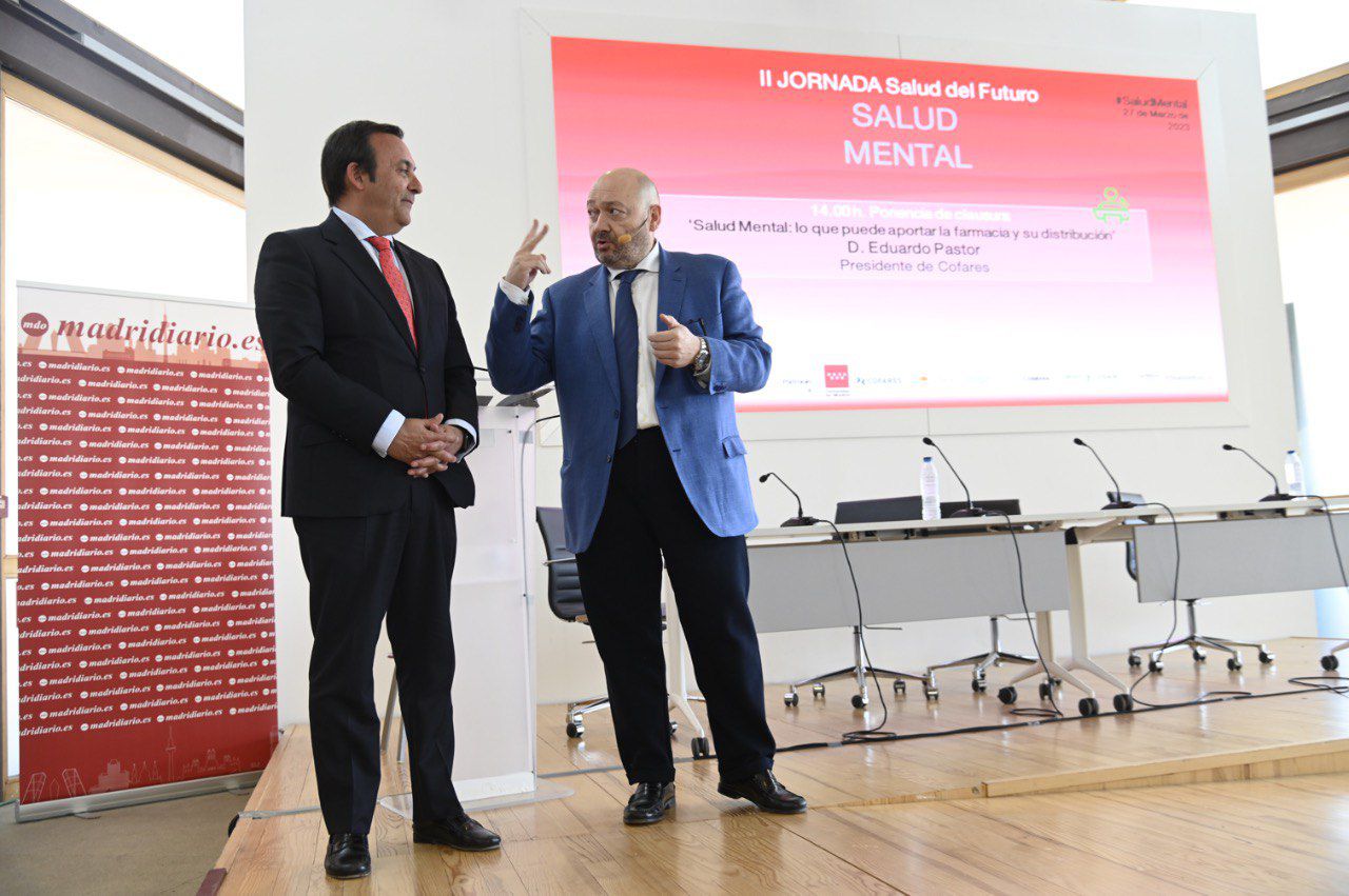 Eduardo Pastor, presidente de Cofares, y Constantino Mediavilla, presidente editor de Madridiario.