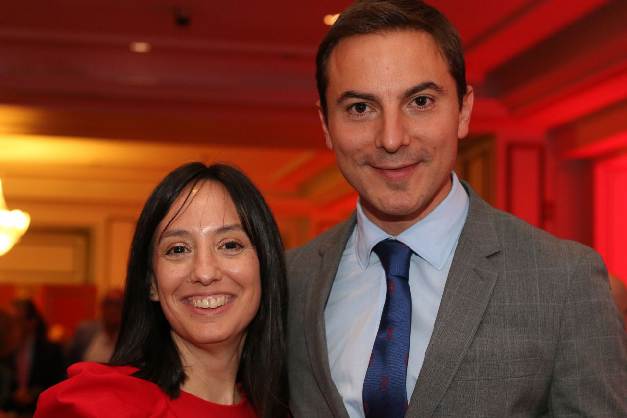Mercedes González, directora general de la Guardia Civil y Juan Lobato, candidato del PSOE en la Comunidad de Madrid