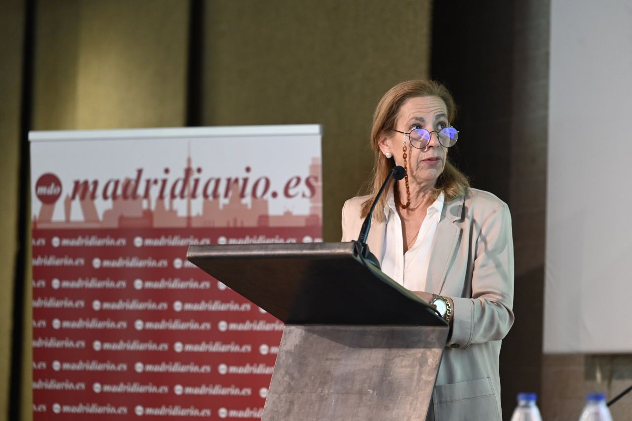 Pilar Pérez de la Cuadra durante la ponencia.