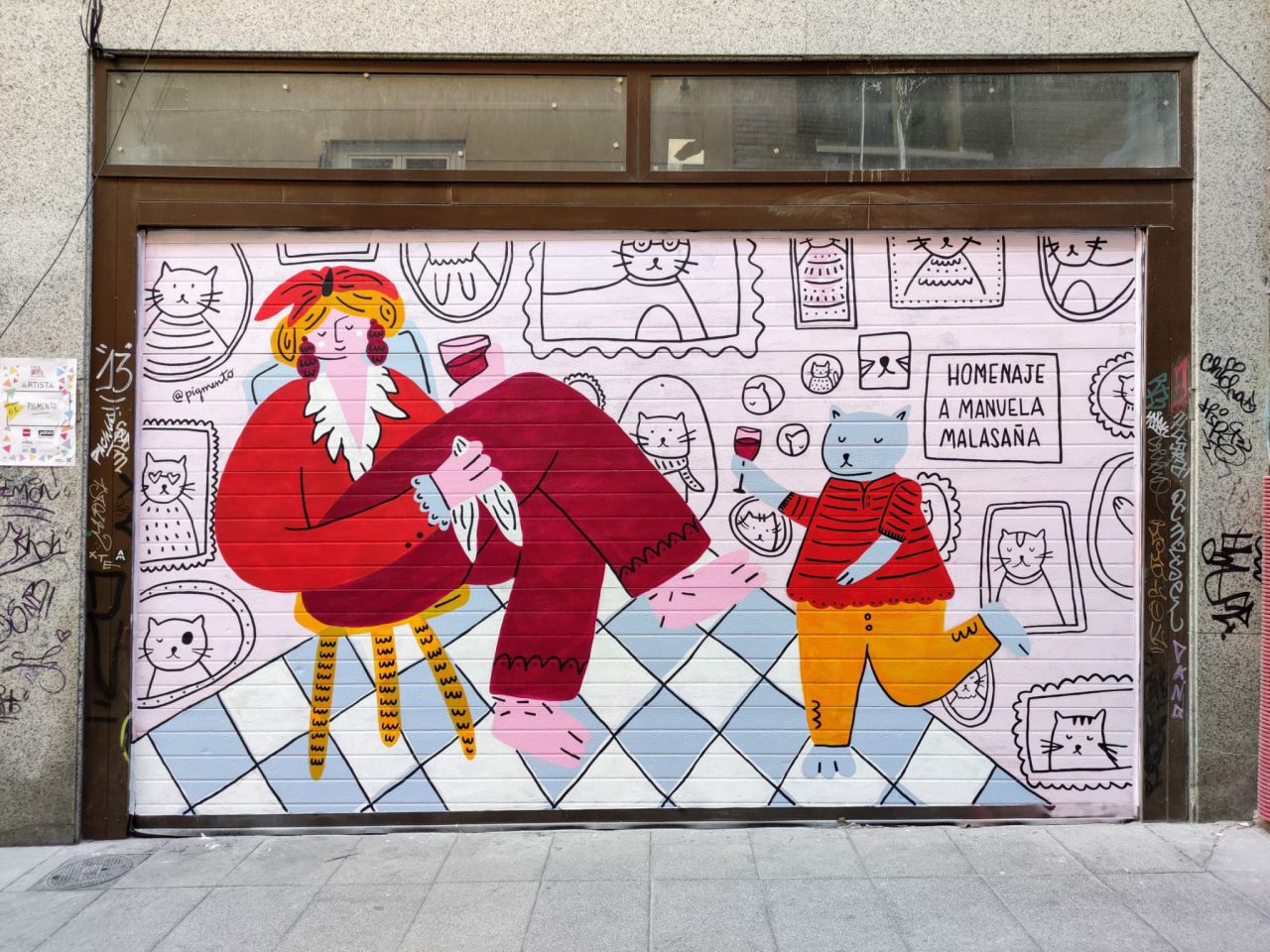 2º premio: Pigmento Murales en garaje de C/ Cruz verde, 22