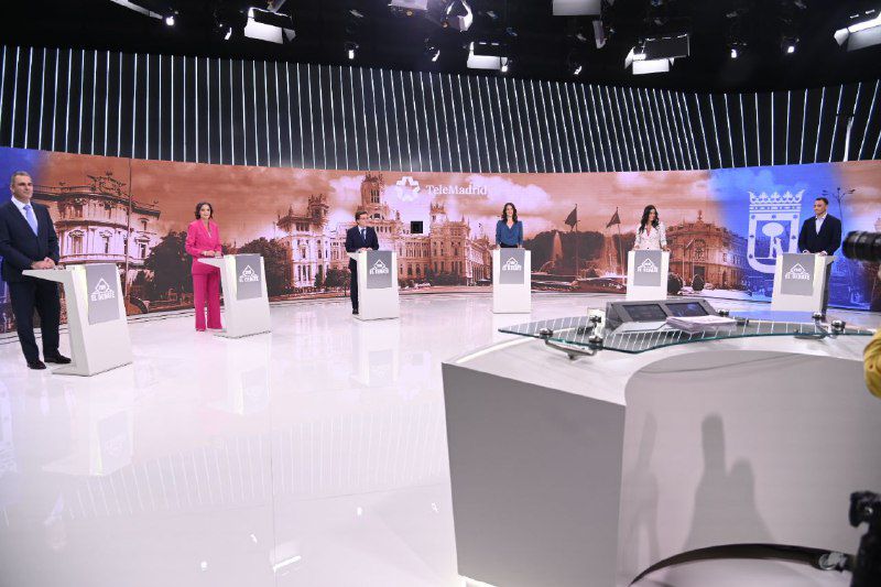 Debate electoral entre los seis candidatos a la alcaldía del Ayuntamiento de Madrid