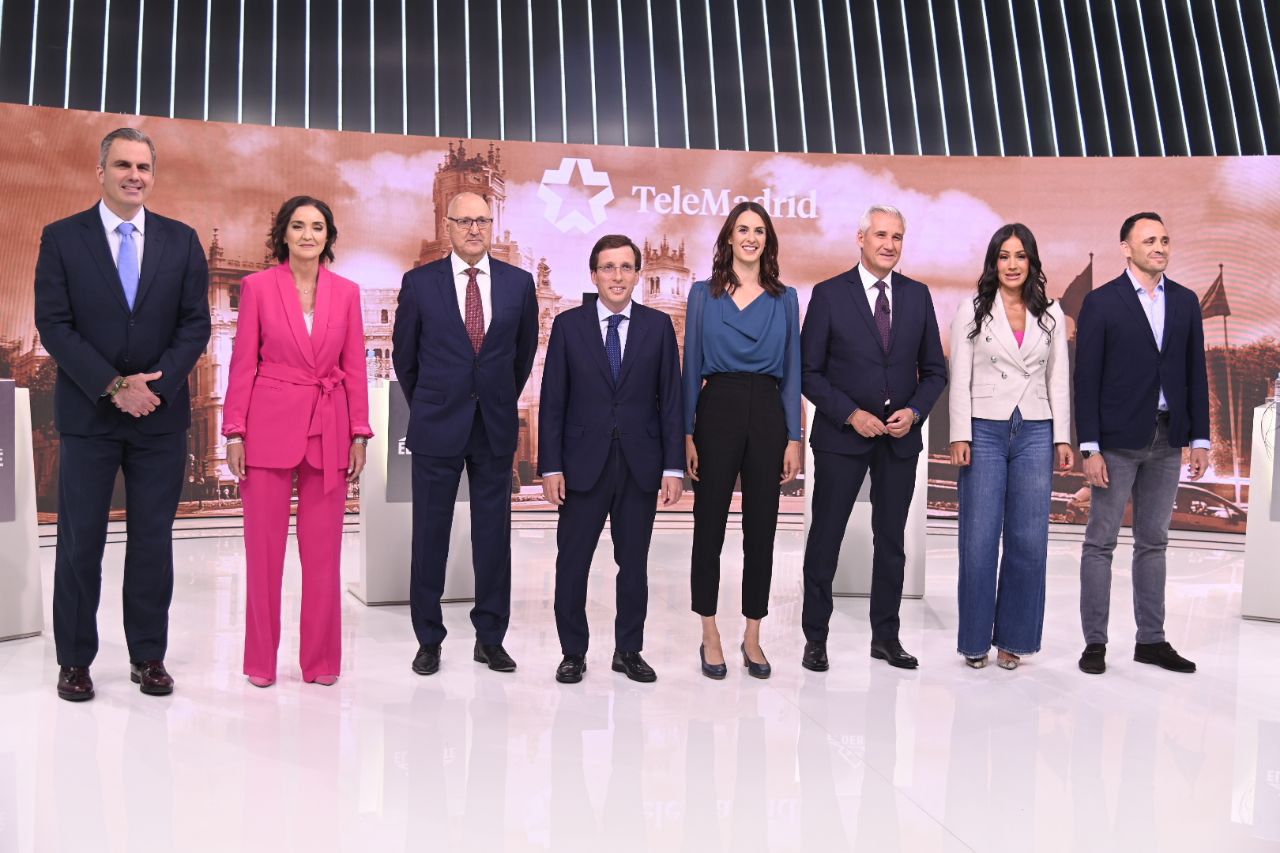 Debate electoral entre los seis candidatos a la alcaldía del Ayuntamiento de Madrid