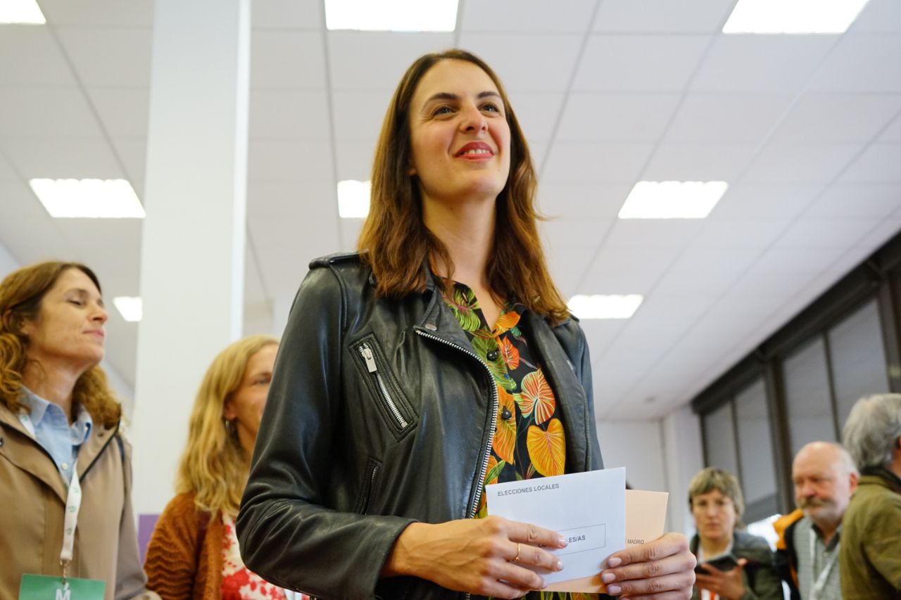 Rita Maestre durante su votación