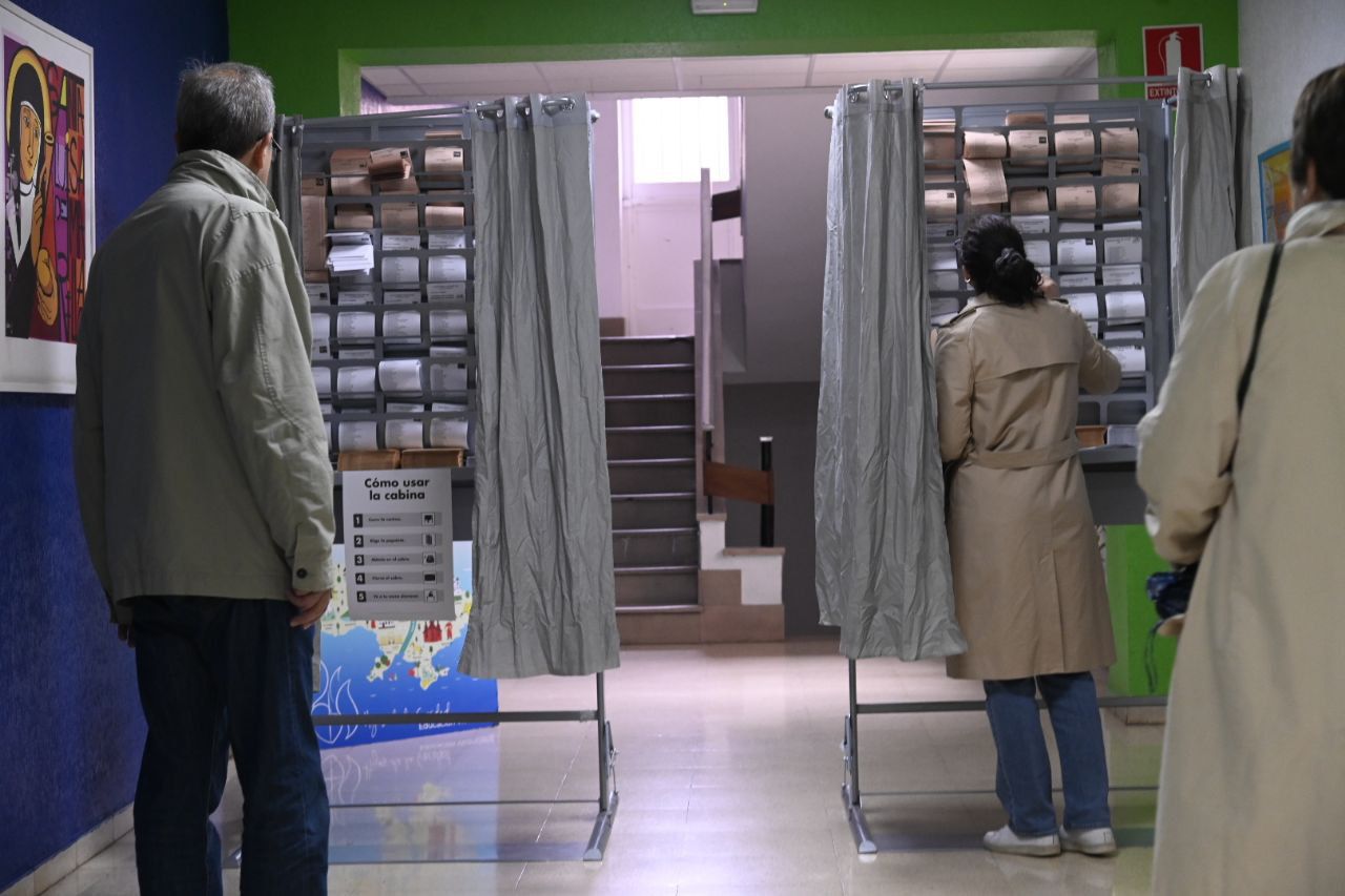 Cabina de votación.