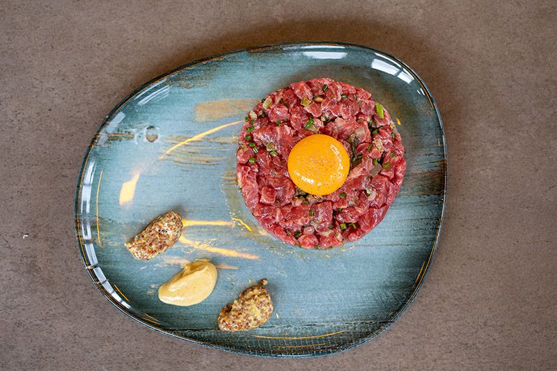 Steak tartar a cuchillo