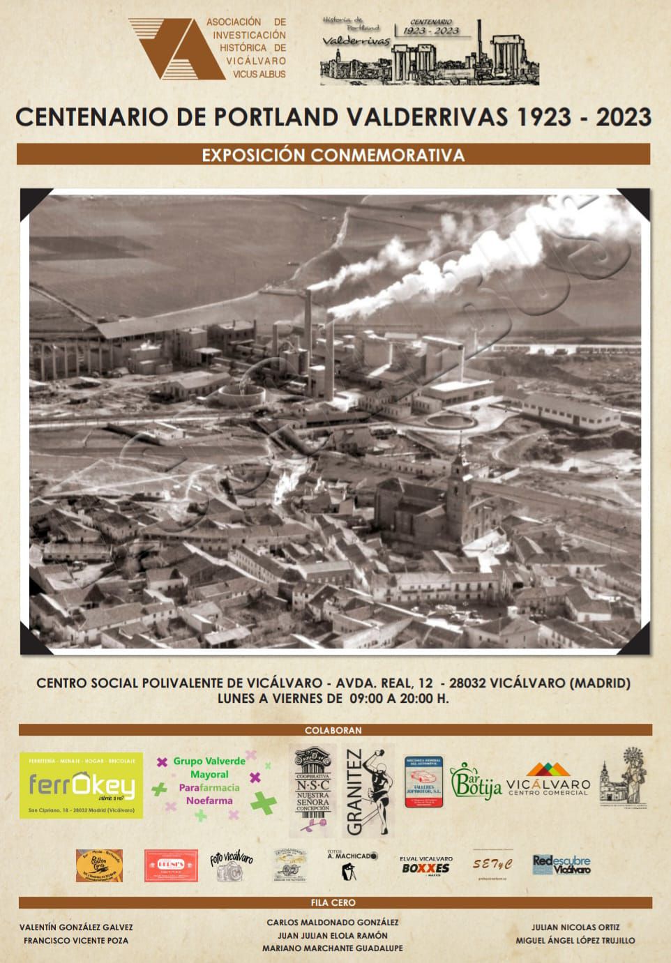 Cartel de la exposición Portland Valderrivas
