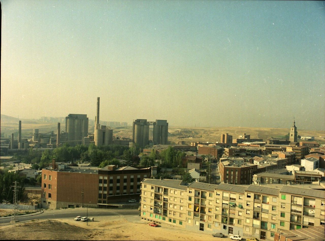 Vista de Vicálvaro y la fábrica Portland Valderrivas