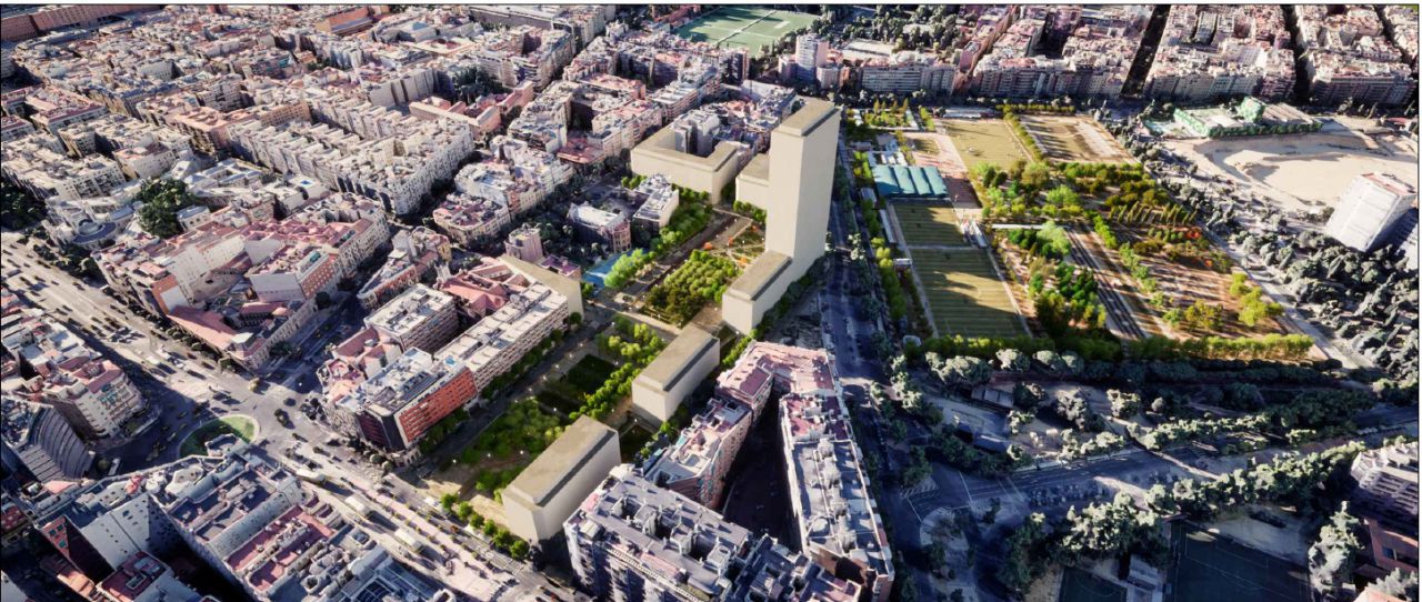 Vista del proyecto ‘Parque Metro Cuatro Caminos’