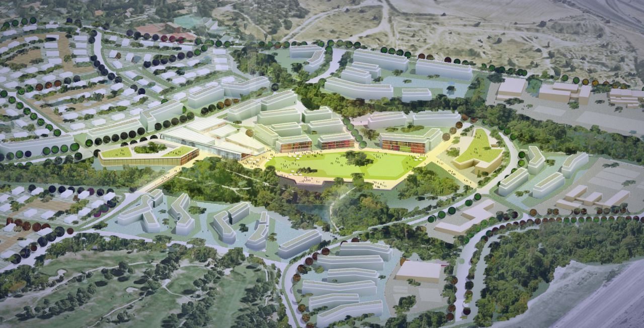 Recreación del proyecto de de urbanización de la Solana de Valdebebas