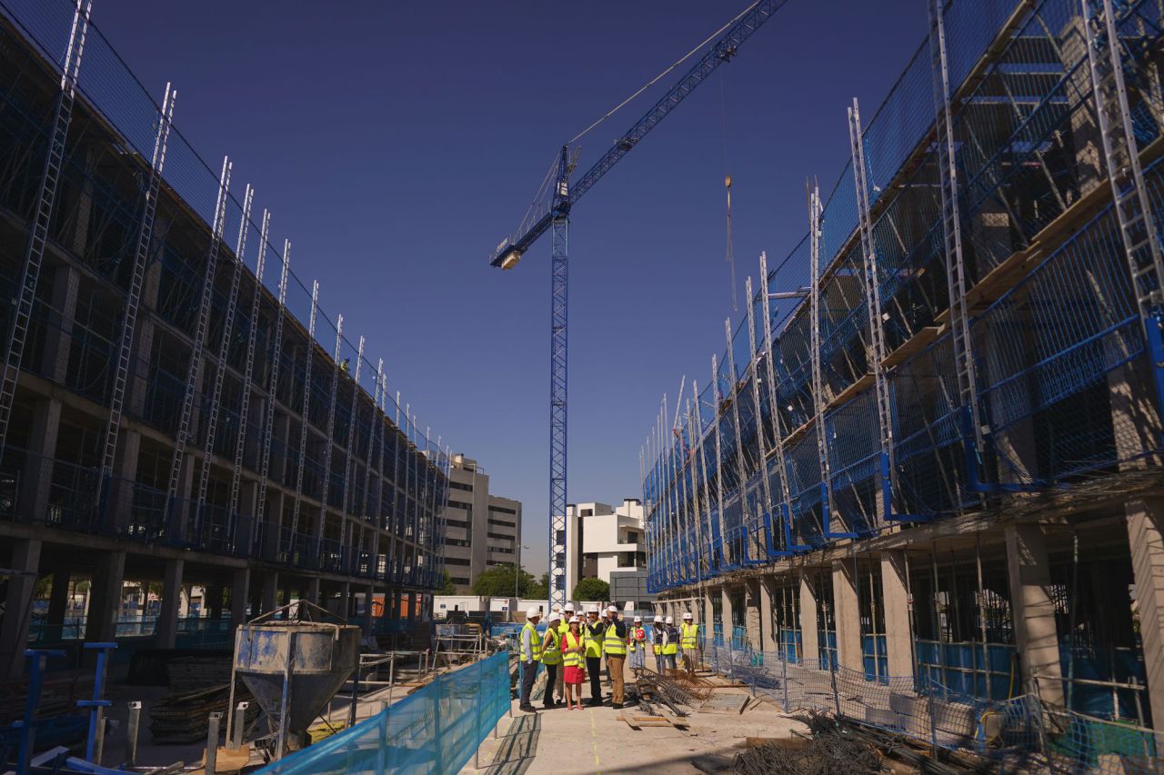 Obras de las viviendas del Plan Vive en Espartales Norte
