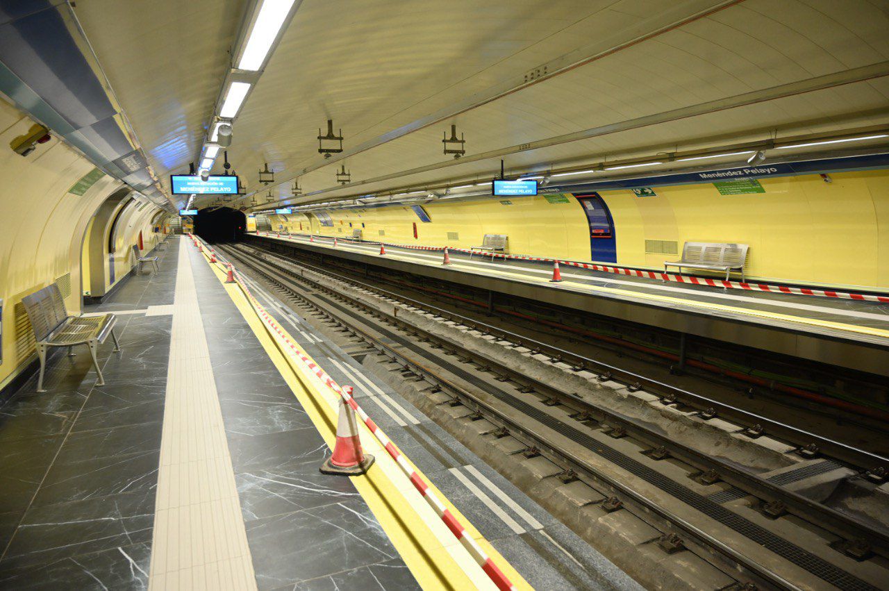La estación de Metro de Menéndez Pelayo, renovada