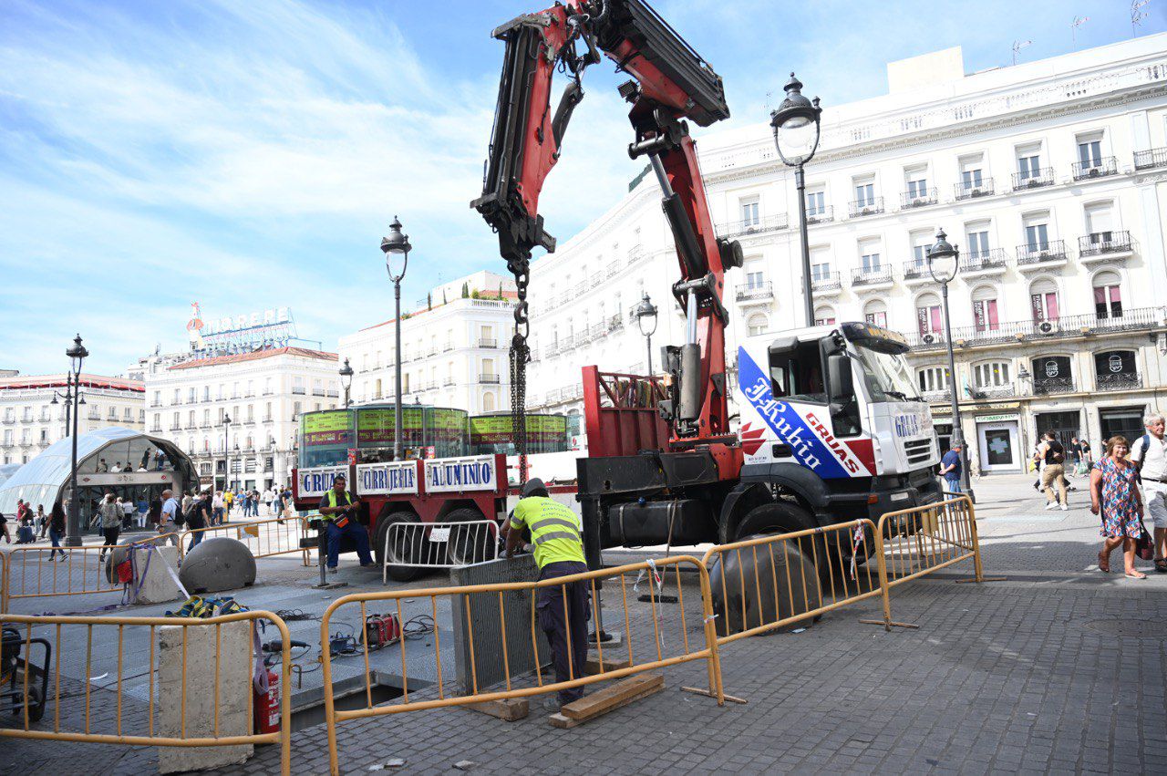 Obras en la Puerta del Sol