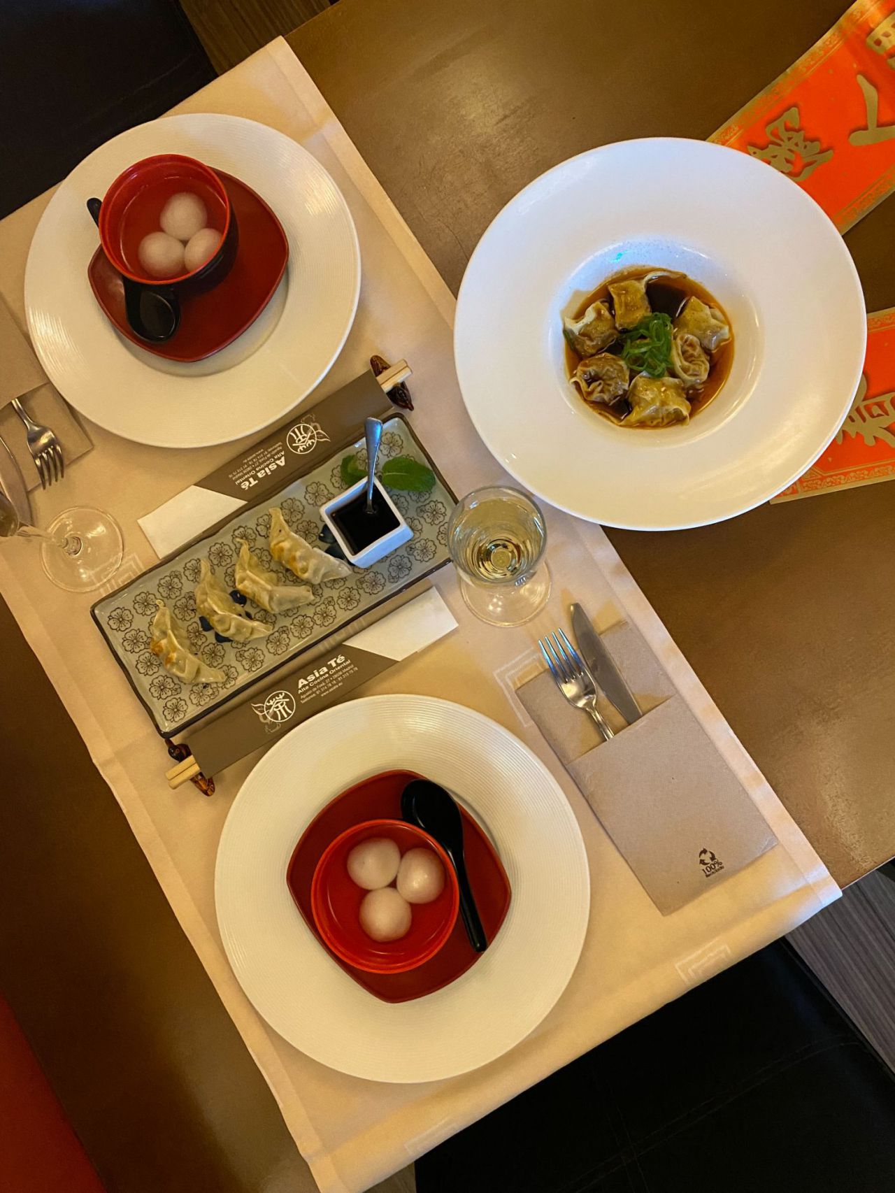 Platos del restaurante Asia Té