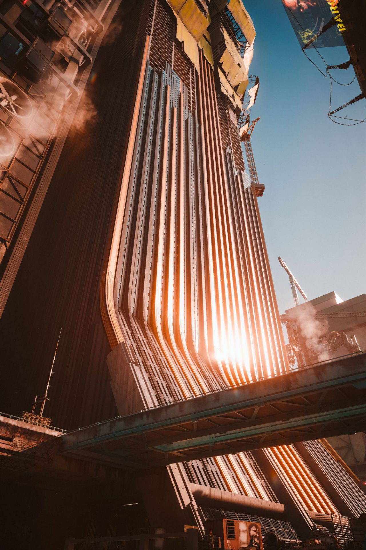 Fotografía ingame realizada en el videojuego Cyberpunk77 exprofeso para la exposición 