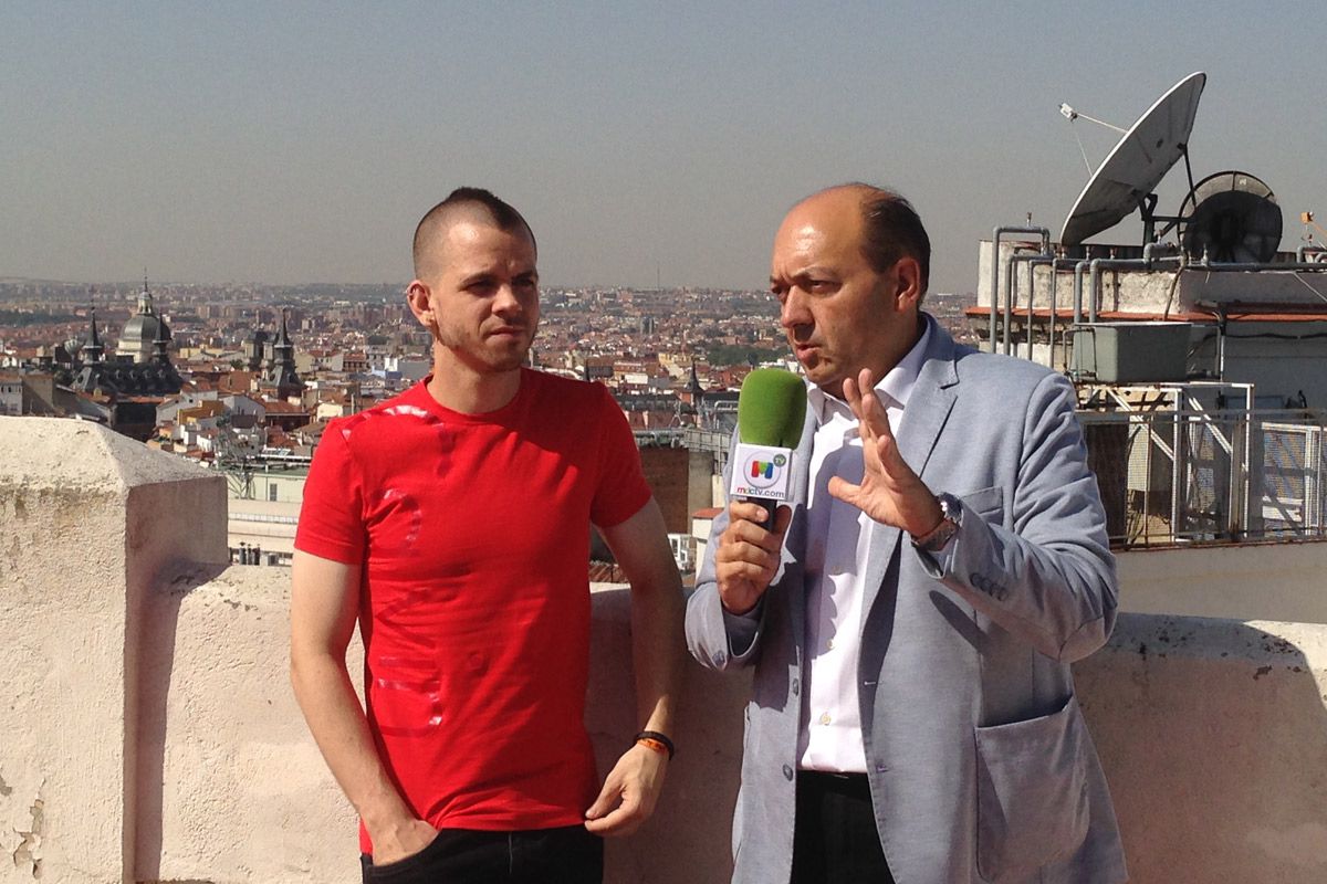 David Muñoz y Constantino Mediavilla en la Terraza de Gran Vía