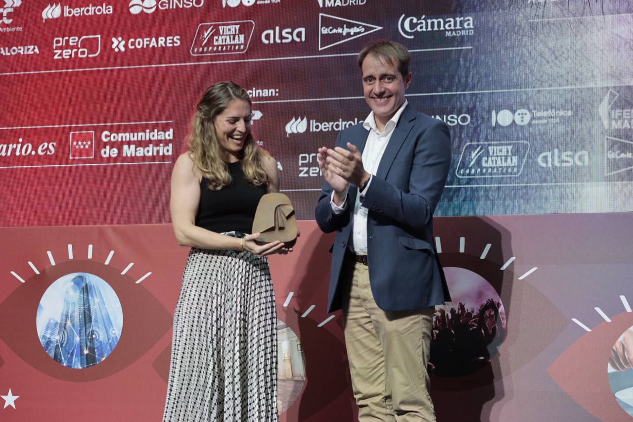 La atleta paraolímpica Sara Andrés y Ángel David Rodríguez 'El Pájaro'