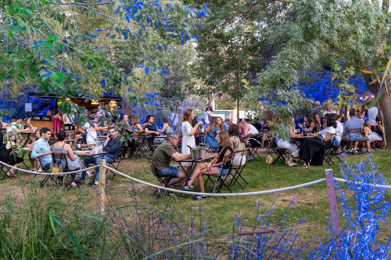 Ambiente del Jardín Botánico durante un concierto